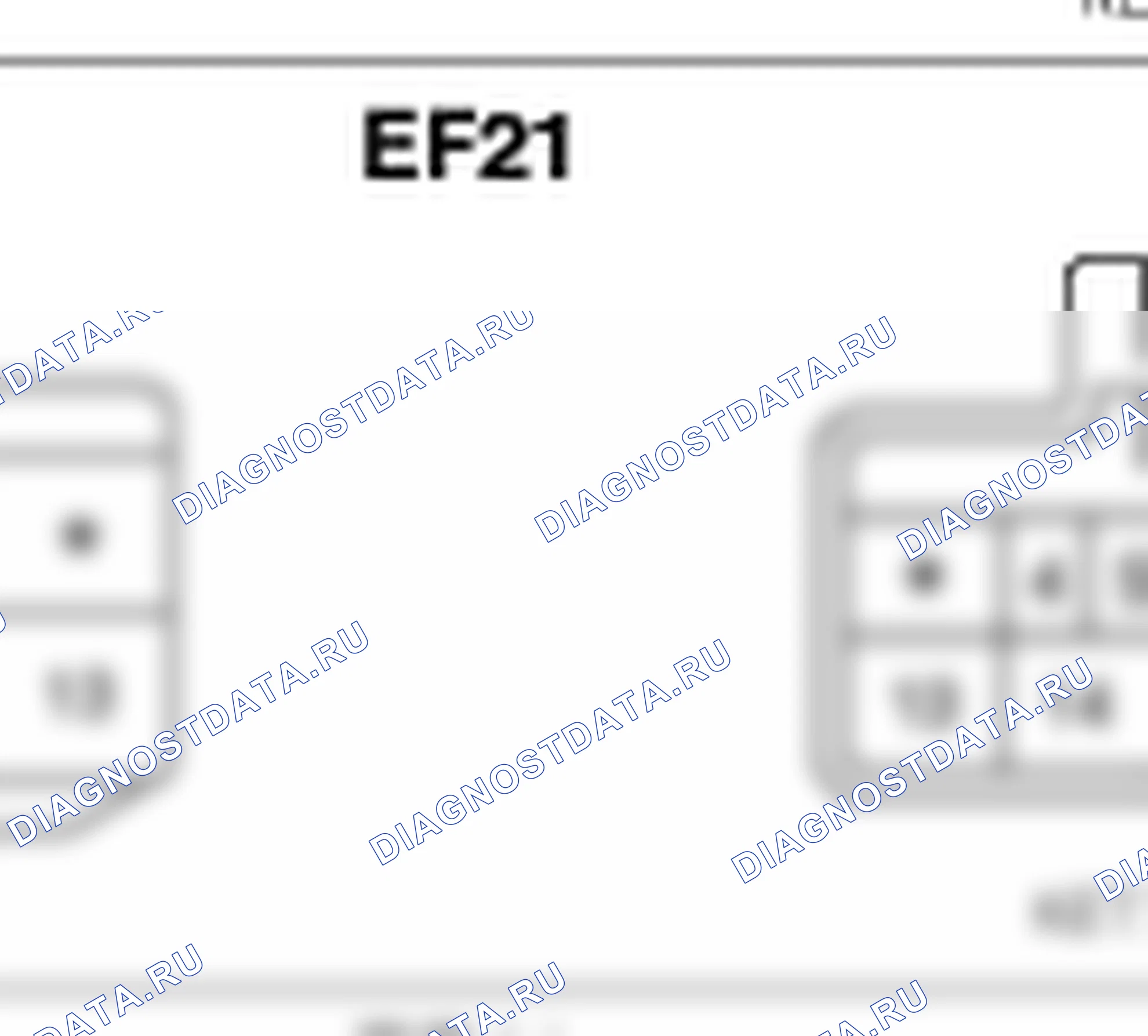 Распиновка разъёма EF21 — harness connectors. Hyundai Genesis BH