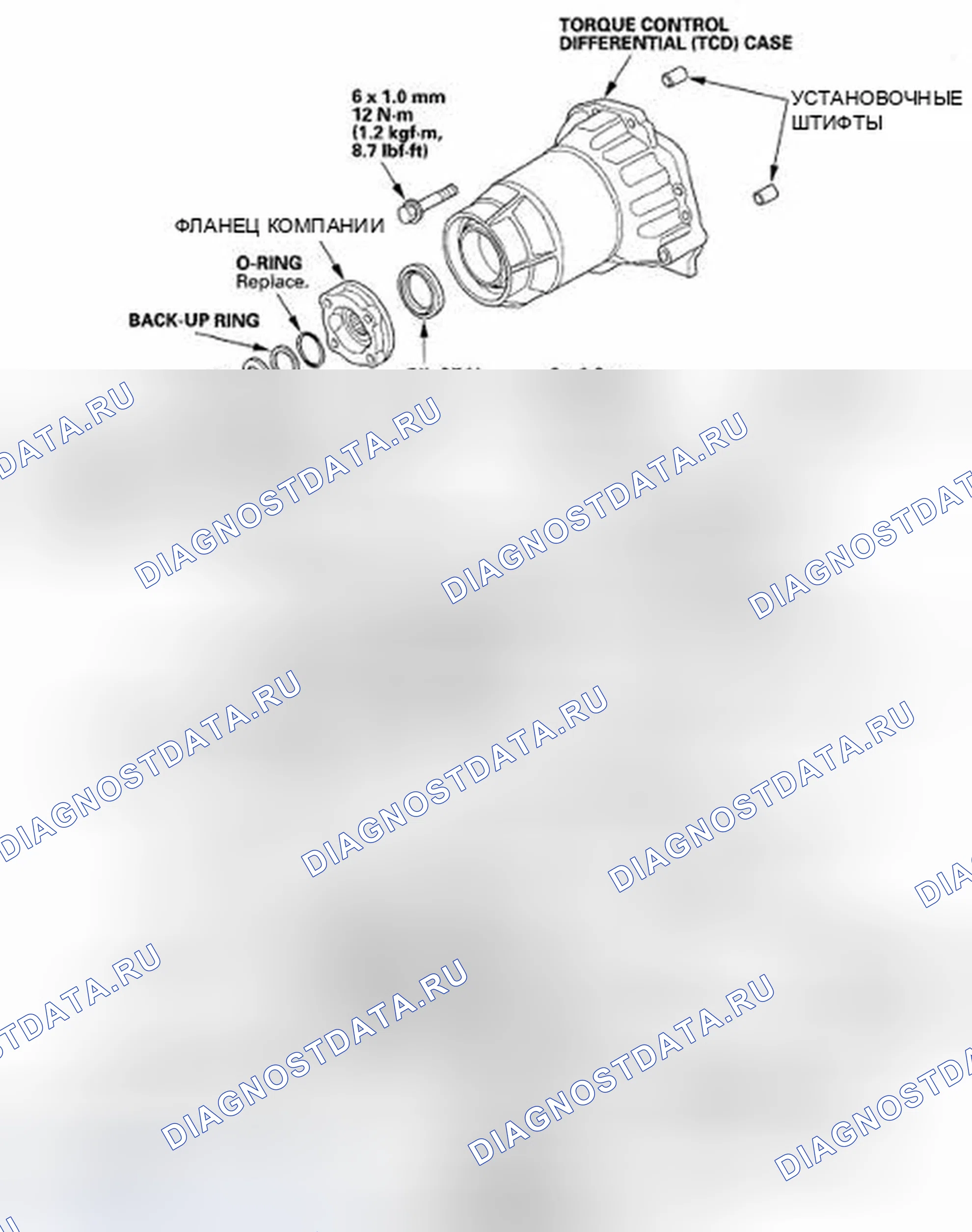 Рис. 30: Разнесенный вид. Honda Element YH2 рестайлинг
