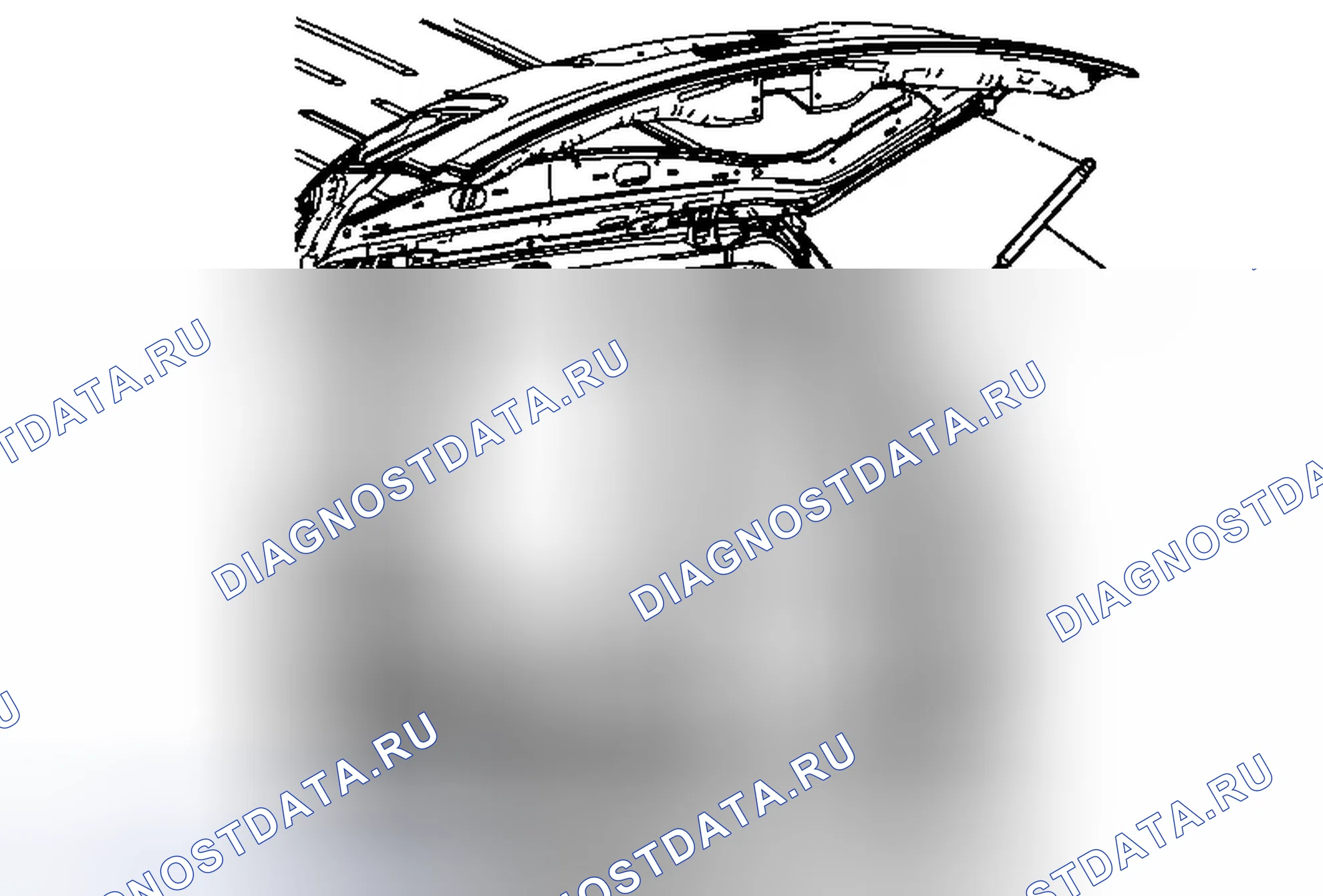 Рис. 40: Замена стойки дверь багажника. Chevrolet Captiva I рестайлинг