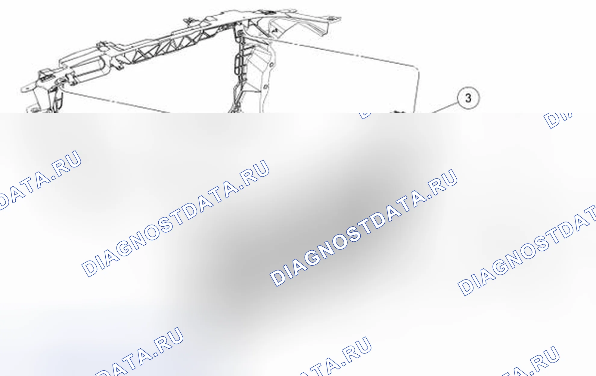 Рис. 8: Радиатор (вид 4 из 4). Hyundai ix55 I