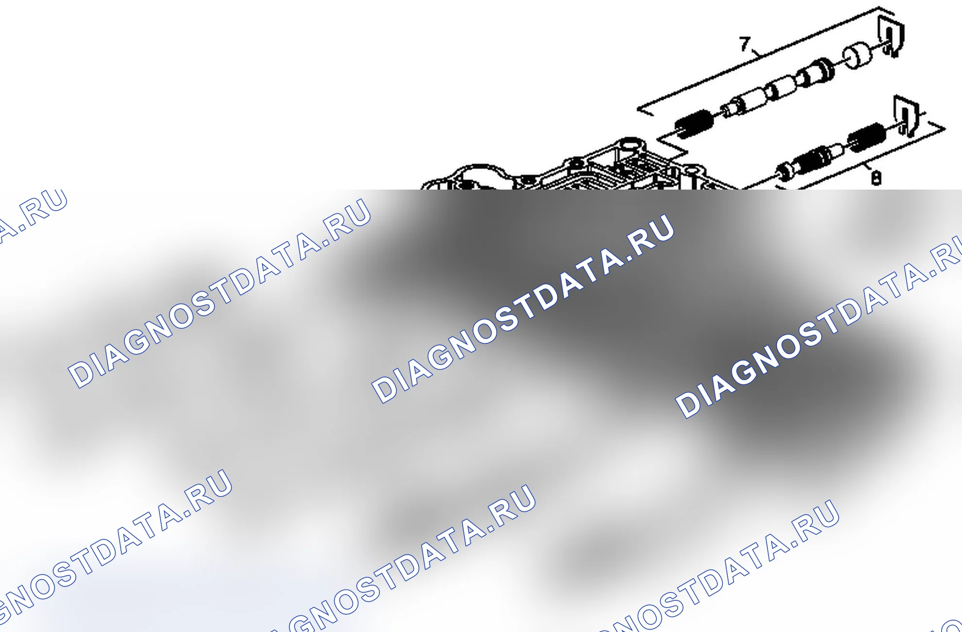 Рис. 292: Капитальный ремонт узла клапана. Chevrolet Silverado 3500 HD 