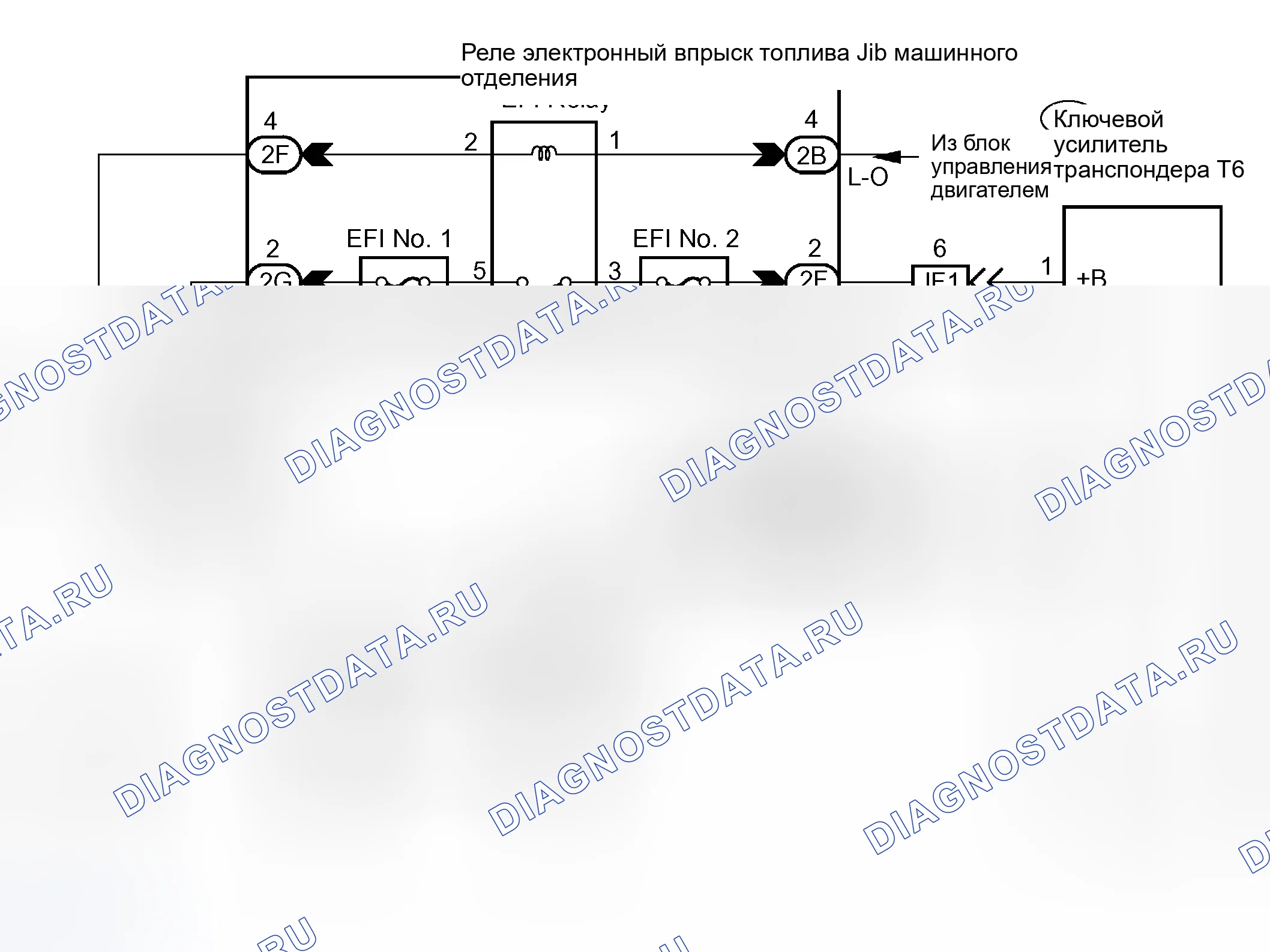 Рис. 47: электросхема. Toyota Avalon XX20 рестайлинг