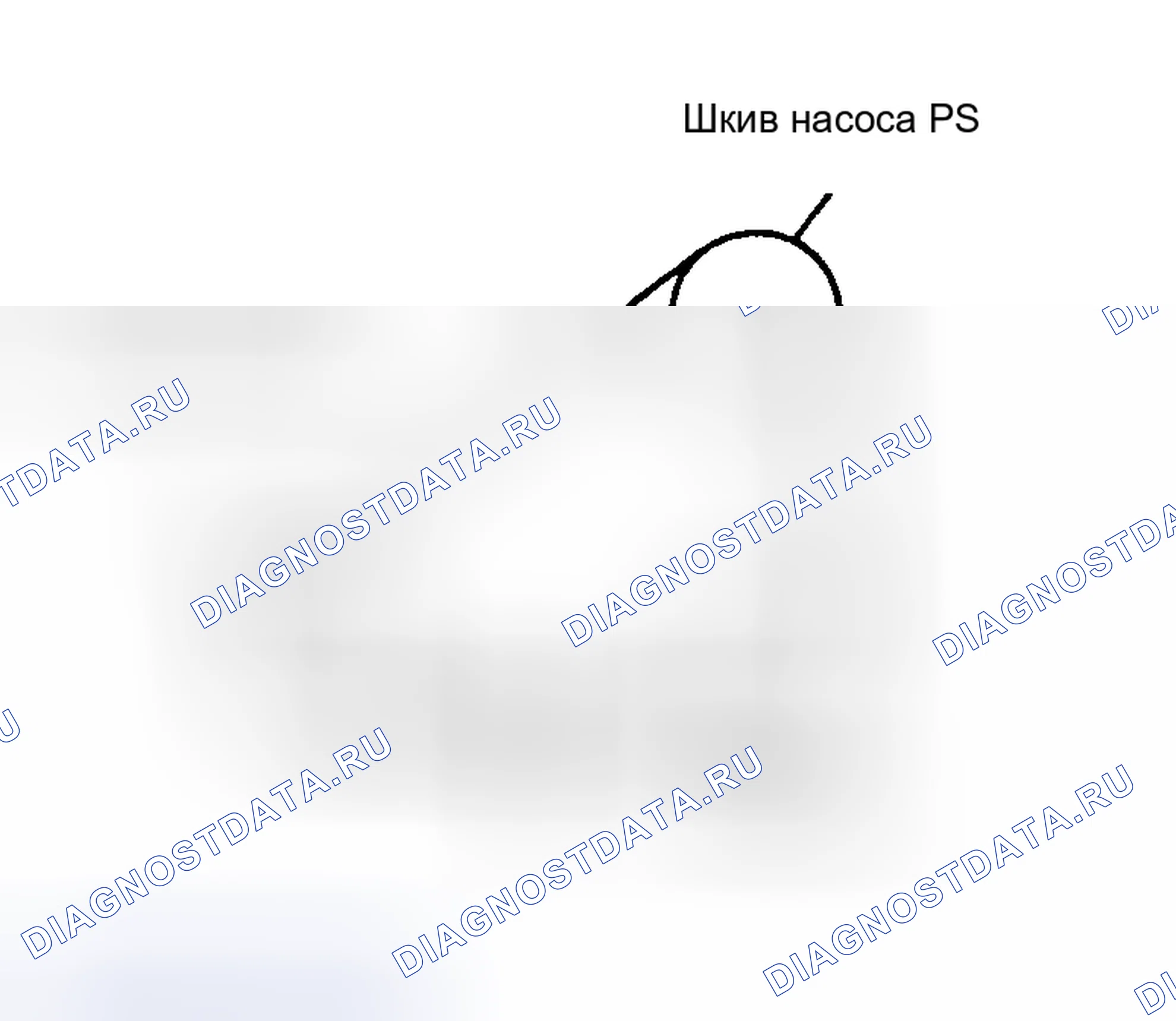 Рис. 9: Трассировка приводного ремня (Paseo 5E-FE 1995-96). Toyota Avalon XX10