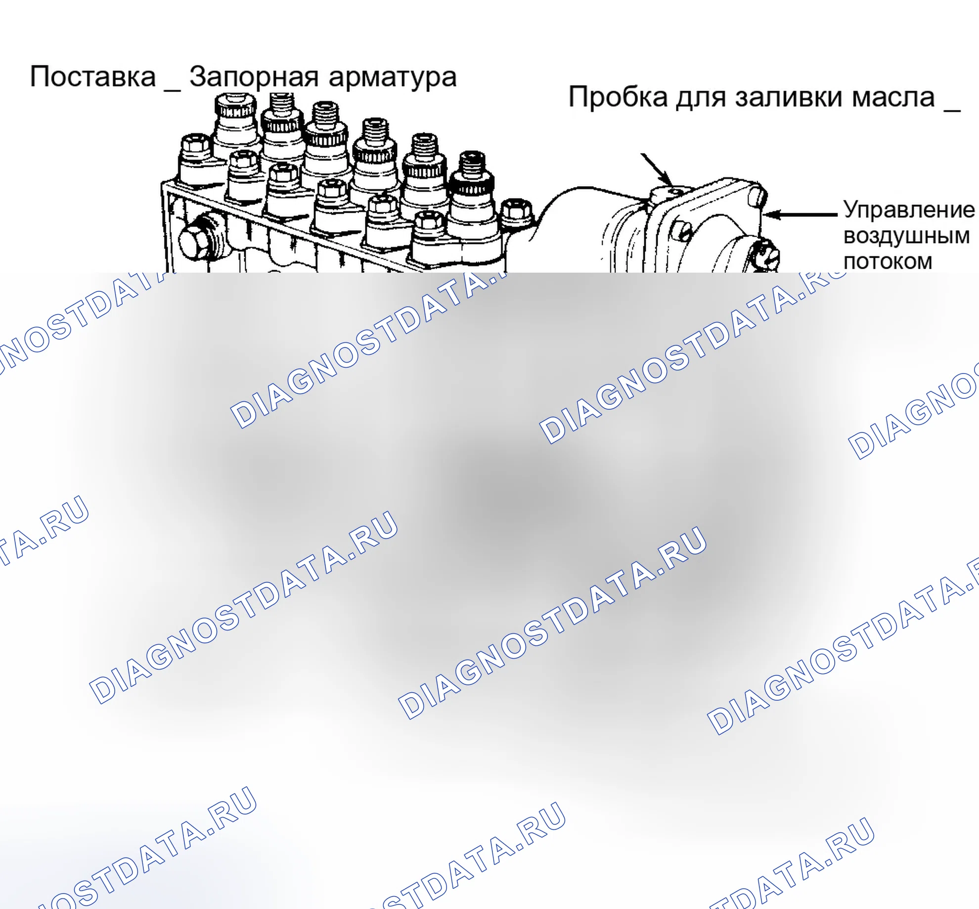 Рис. 9: Насос впрыска топлива. Dodge Pickup R3500 