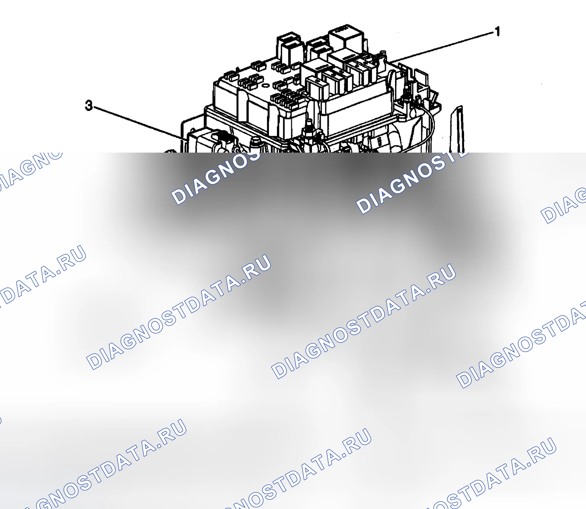 Рис. 57: Реле отбора мощности (КОМ). GMC Sierra 2500 