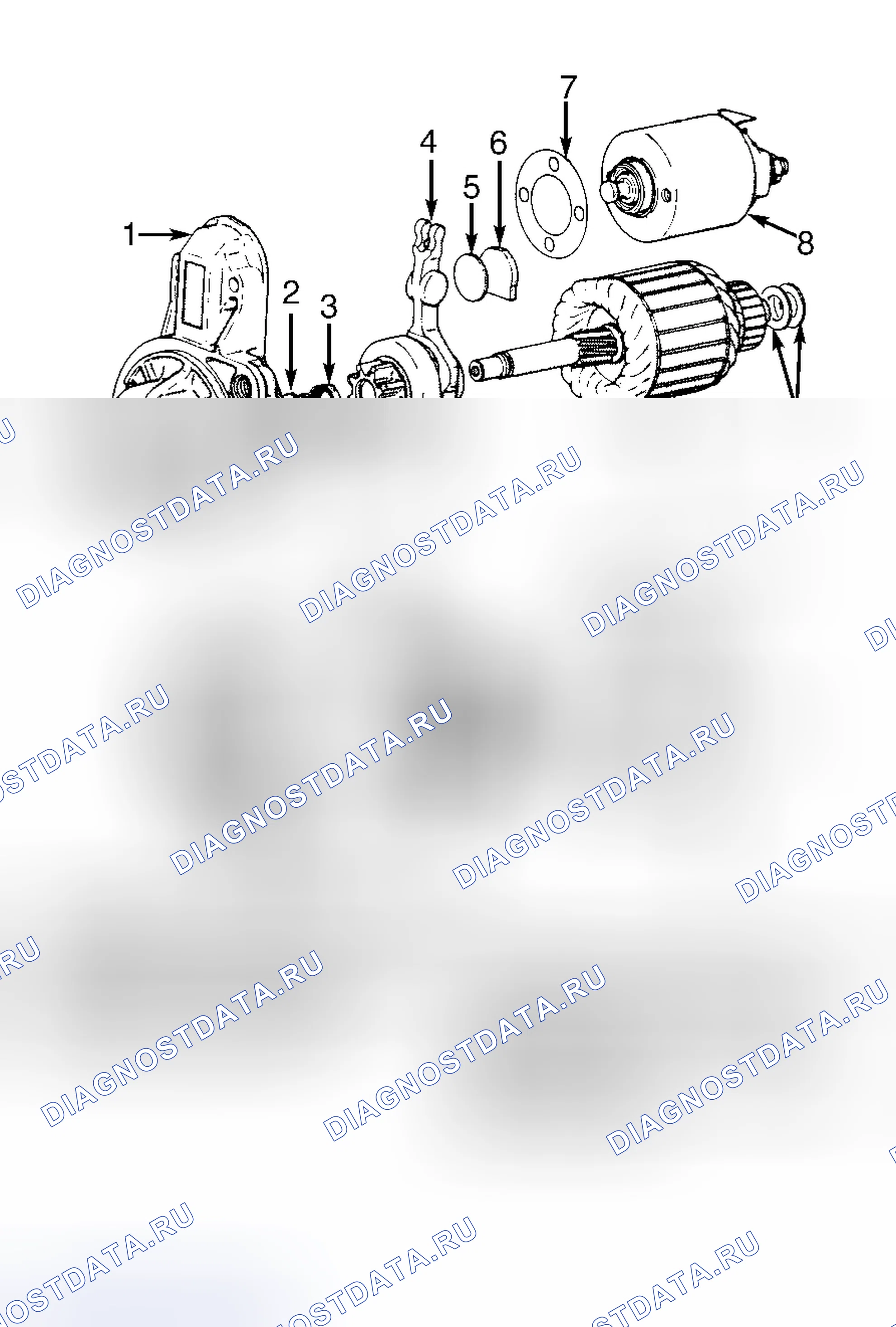 Рис. 24: КАПИТАЛЬНЫЙ РЕМОНТ стартера. Honda FR-V I