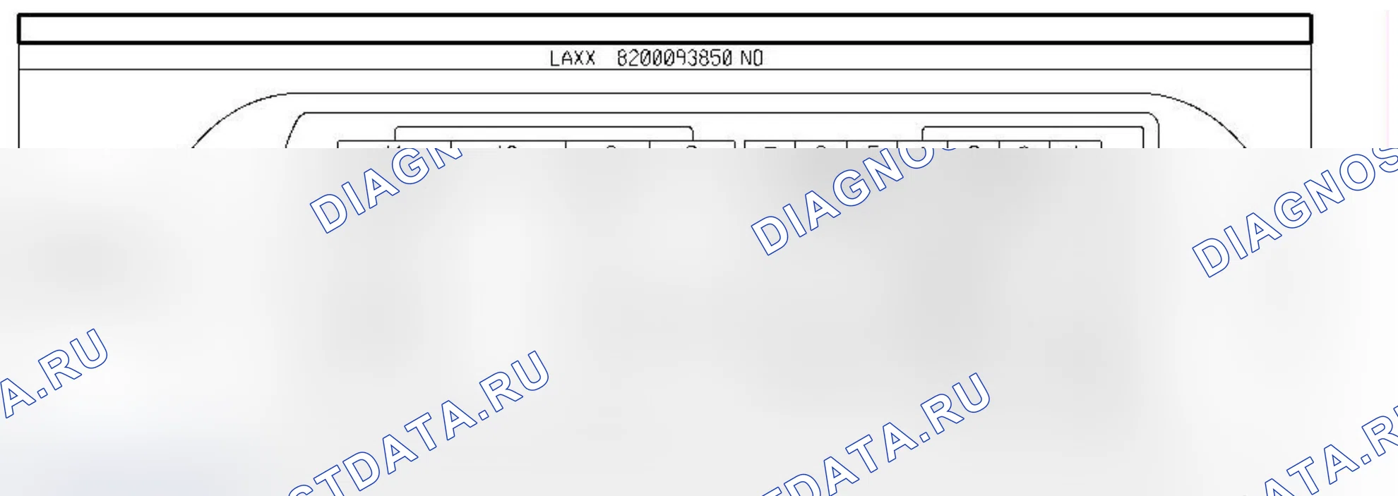 Распиновка разъёма R154 — Раз. элпров. салона/пасс. двери. Renault Laguna III