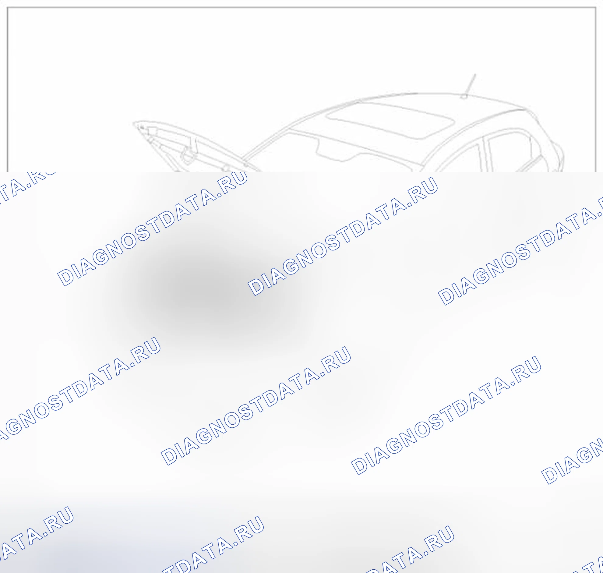 Рис. 9: Расположение предупредительных/предупреждающих надписей. BMW 6 серия F06/F13/F12