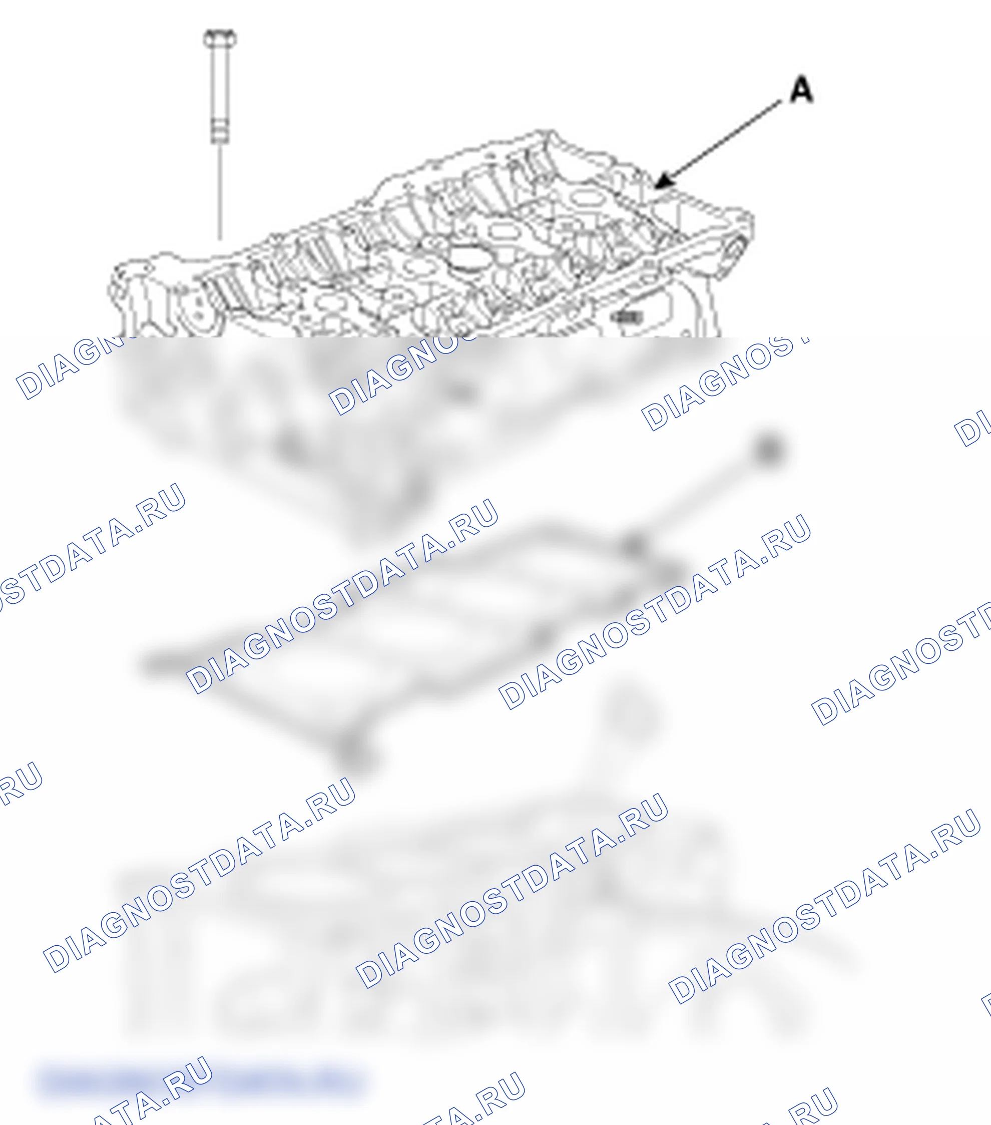Снятие головки блока цилиндров. Hyundai Santafe Sport DMA