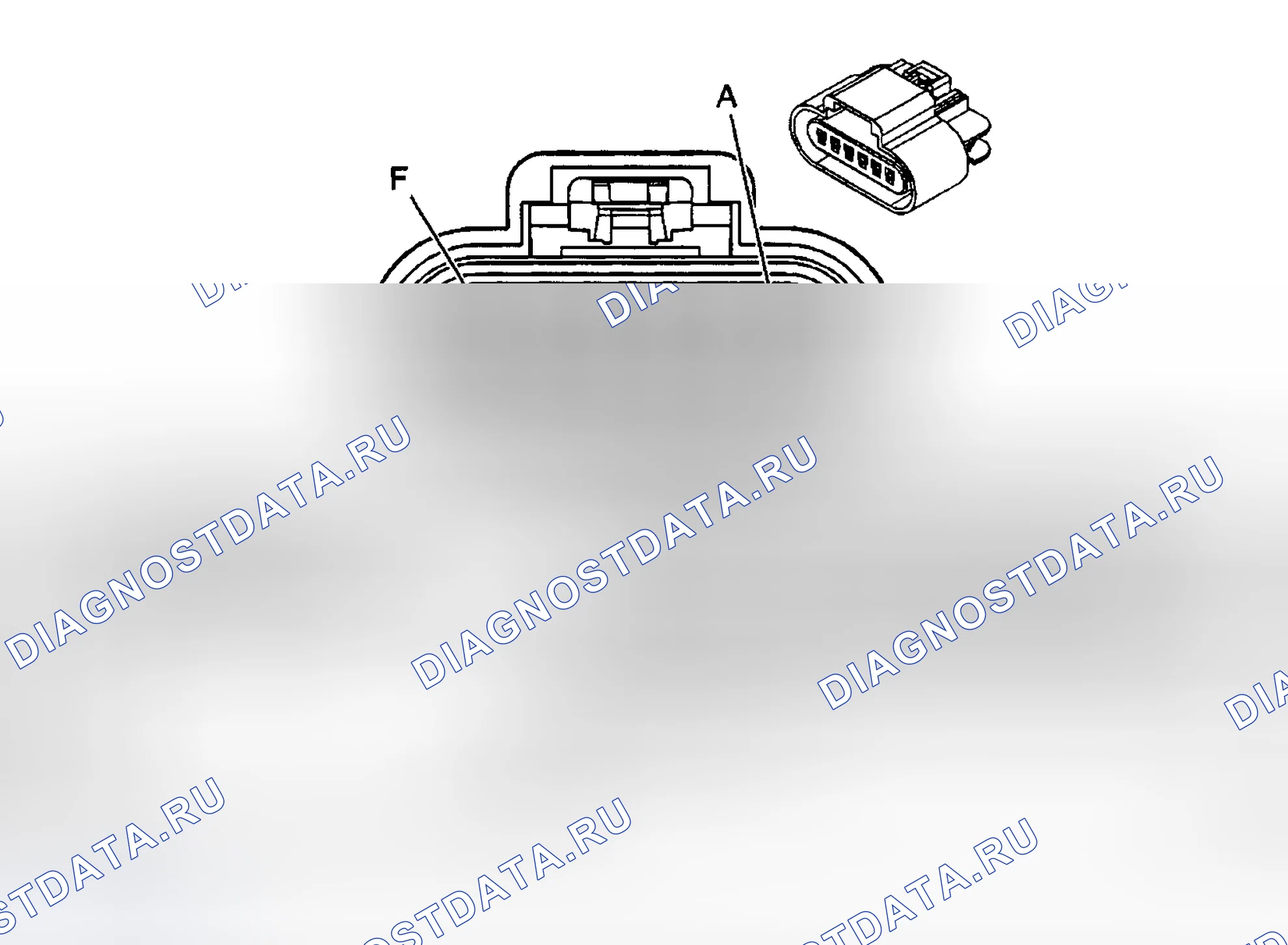 Рис. 1: ИДЕНТИФИКАЦИЯ СОЕДИНИТЕЛЯ. Hyundai Tiburon II рестайлинг