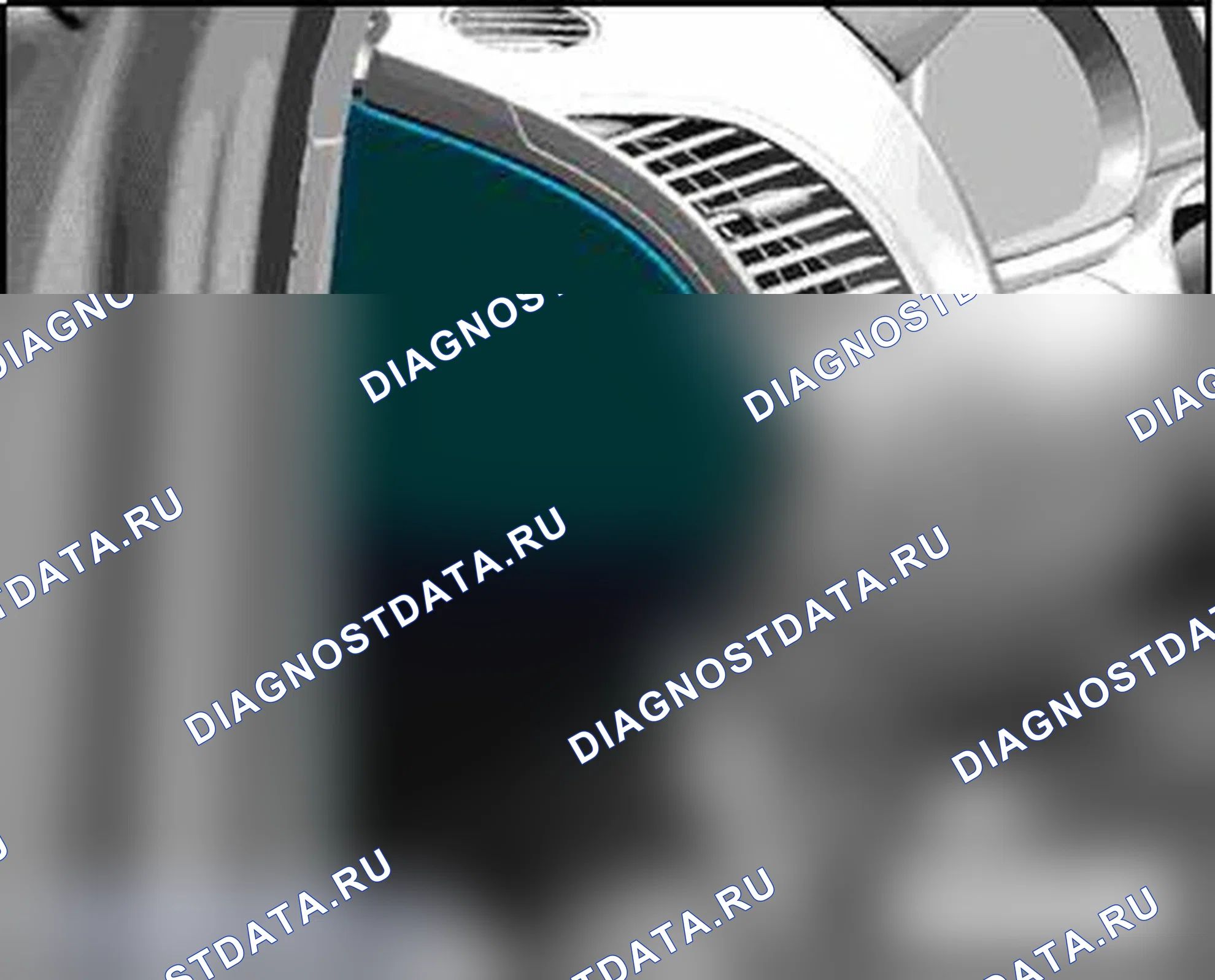 Рис. 86: БОКОВАЯ КРЫШКА ПАНЕЛИ. Audi Q7 4L рестайлинг