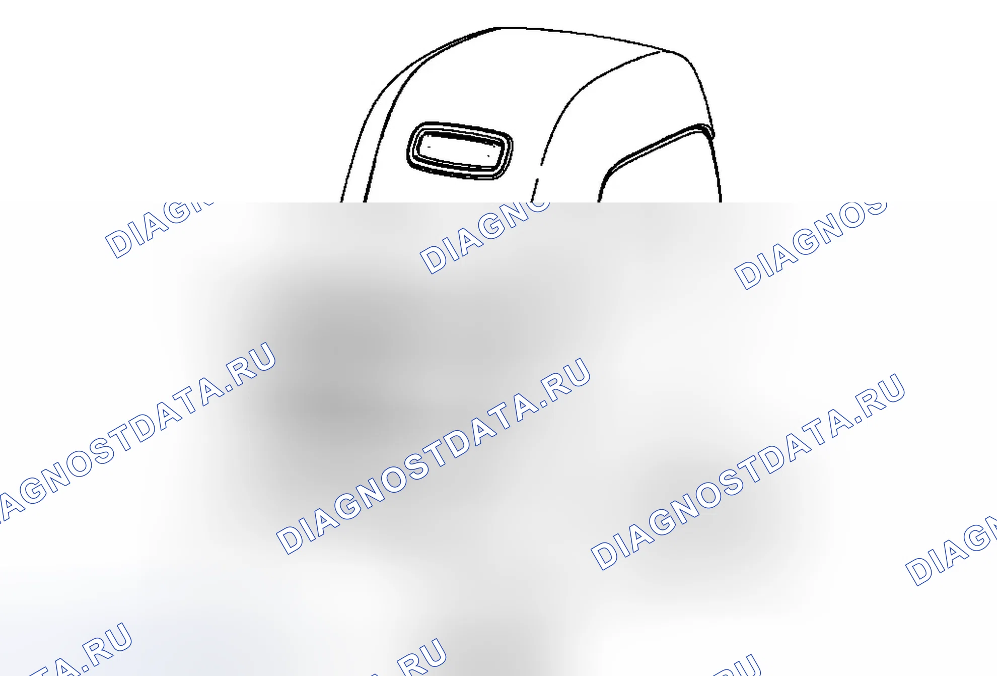 Рис. 201: Замена оправы держателя чашки консоли заднего пола. Chevrolet Traverse I