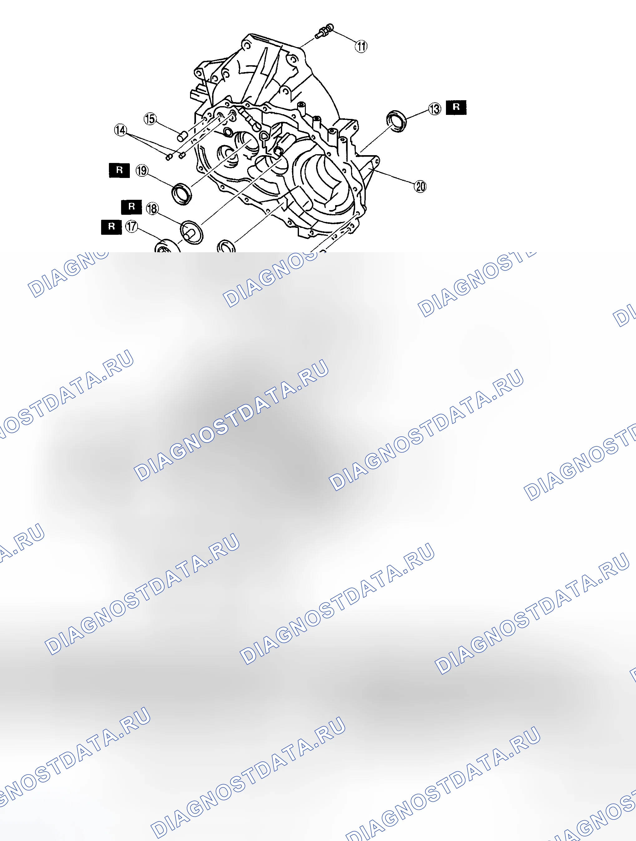 Рис. 218: КОМПОНЕНТЫ ДЛЯ РАЗБОРКИ. Honda CR-V III