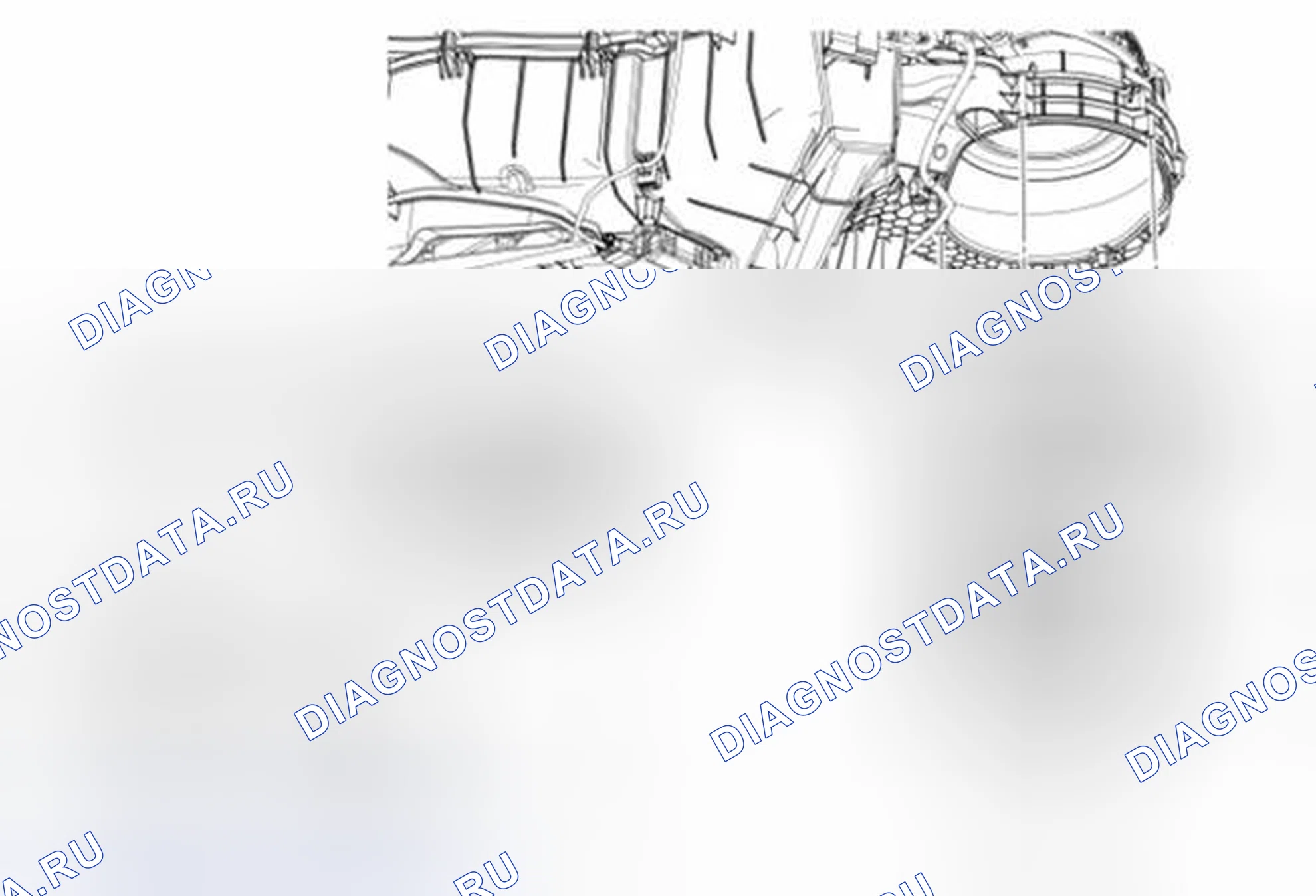 Рис. 165: Двигатель воздуходувки. Ford Pickup F250 Super Duty II