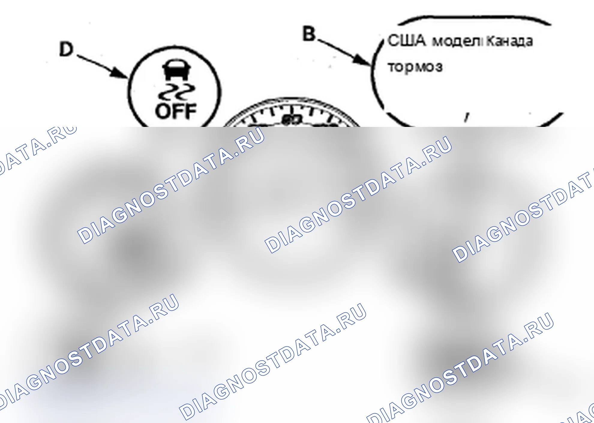 Рис. 4: Индикатор системы (модель '12). Acura RDX I рестайлинг