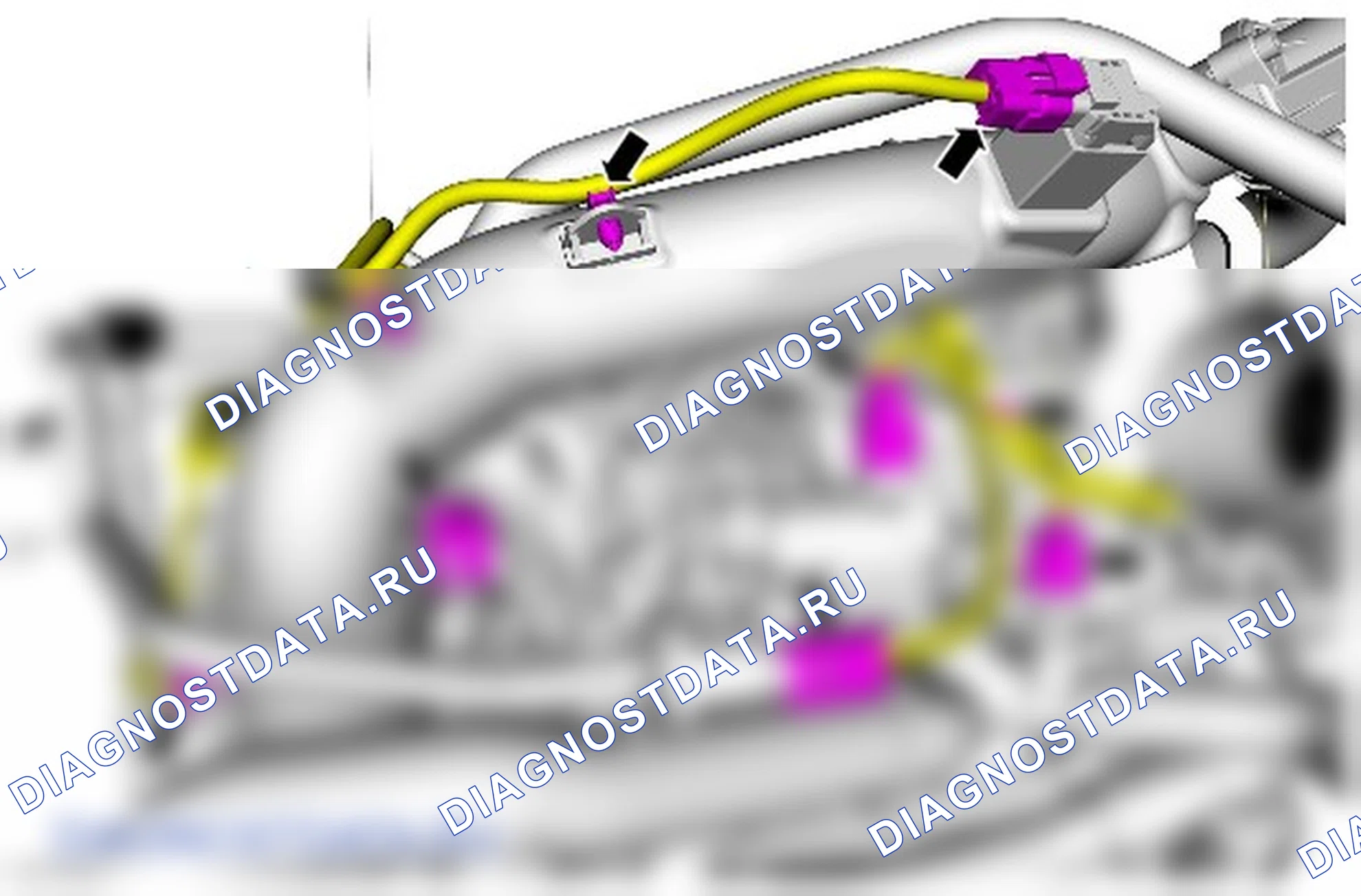 Как снять и установить жгут электропроводки двигателя. Ford Galaxy III