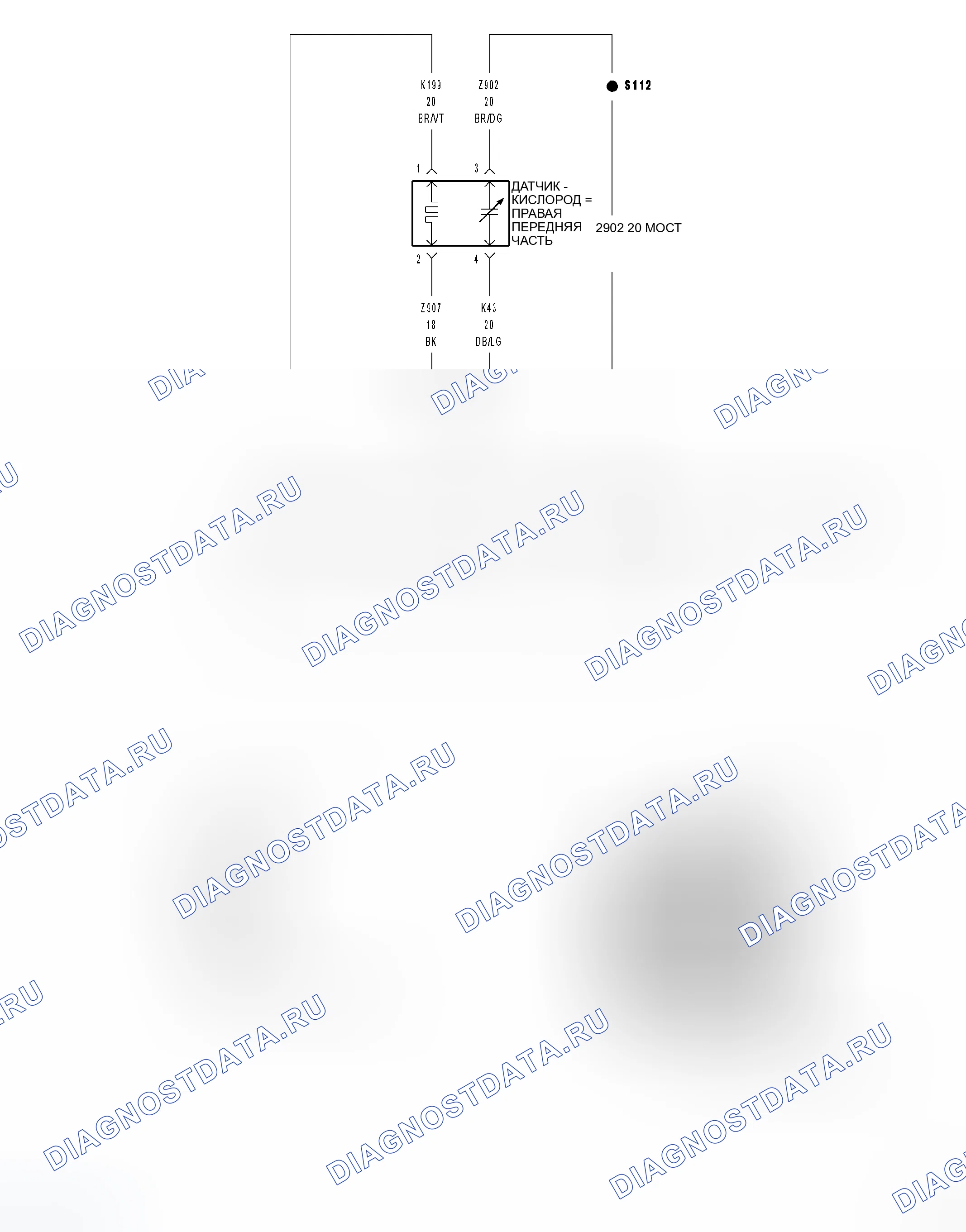 Рис. 20: Принципиальная схема. Dodge Magnum I