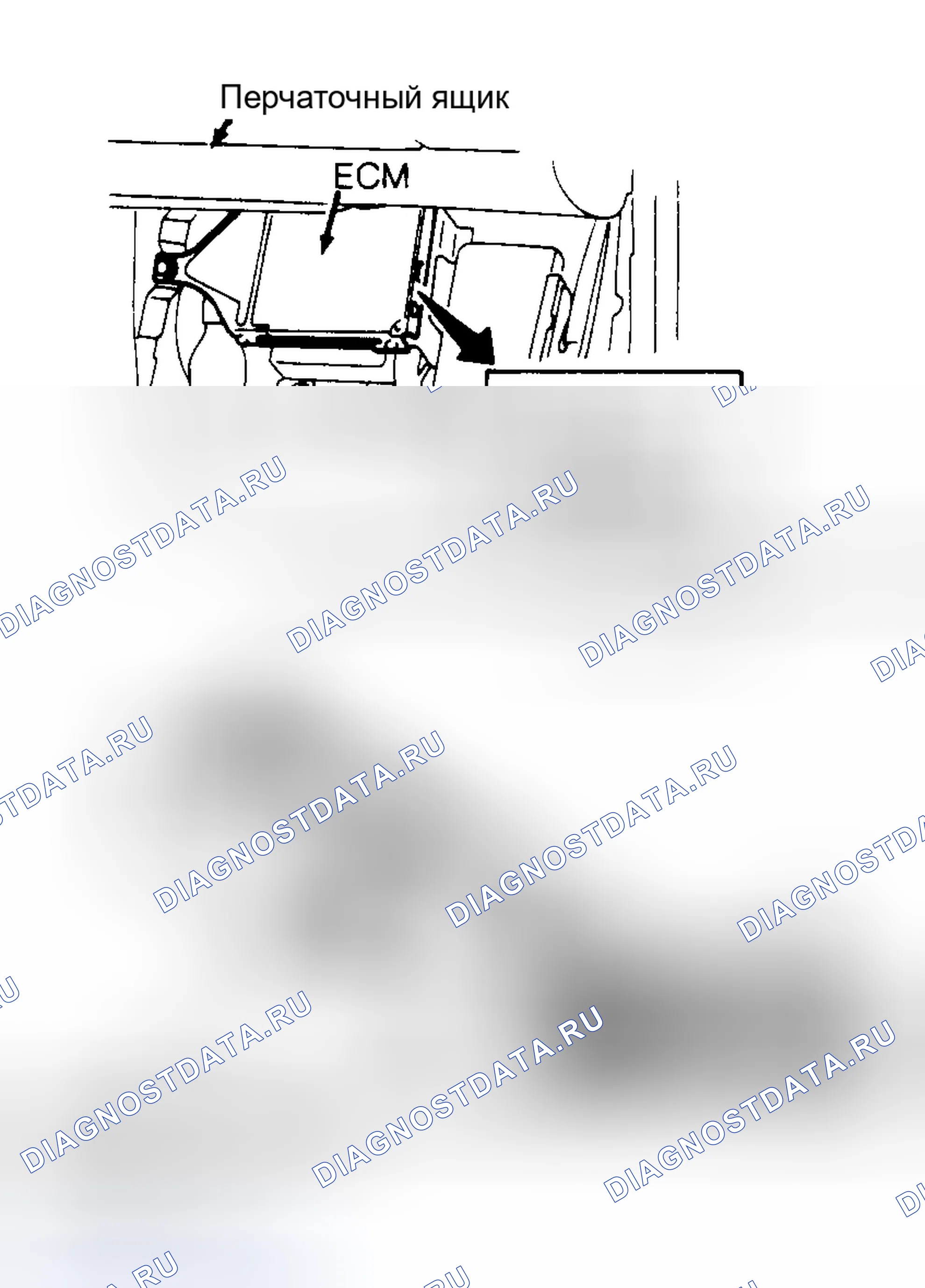 Рис. 2: СОЕДИНИТЕЛЬ ЖГУТА блок управления двигателем. Nissan 300ZX Z32