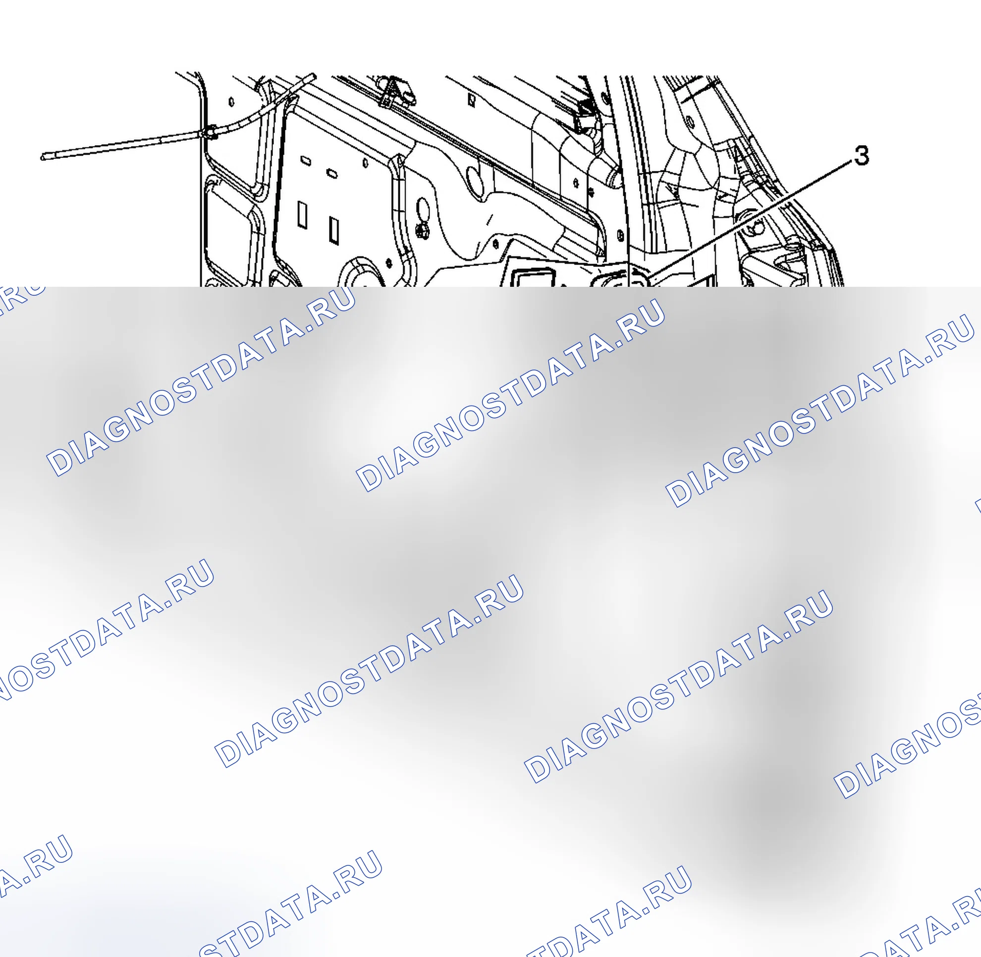 Рис. 27: Замена звена проверки двери - спереди. Chevrolet Cobalt I