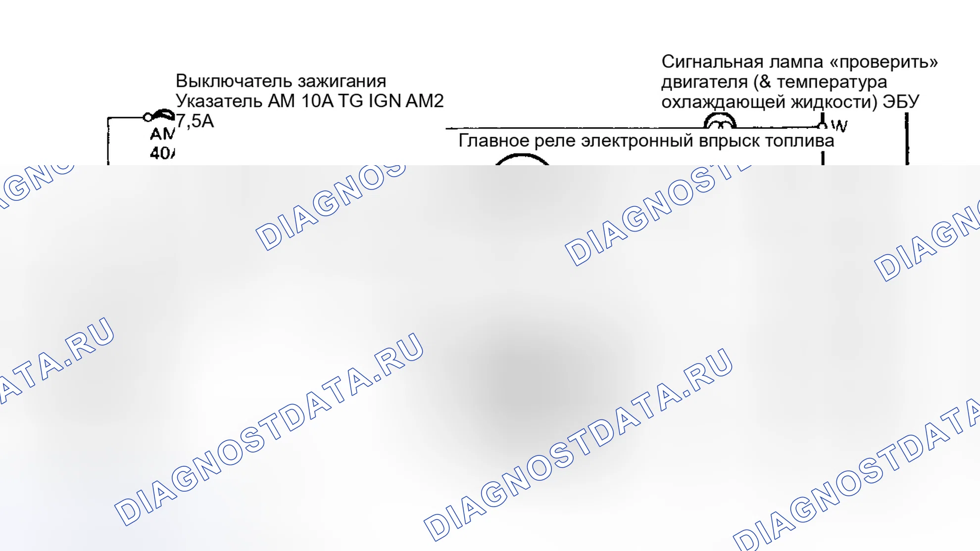 Рис. 4: Схема проверки диагностической схемы (5S-FE 4-цилиндр). Toyota Camry V30