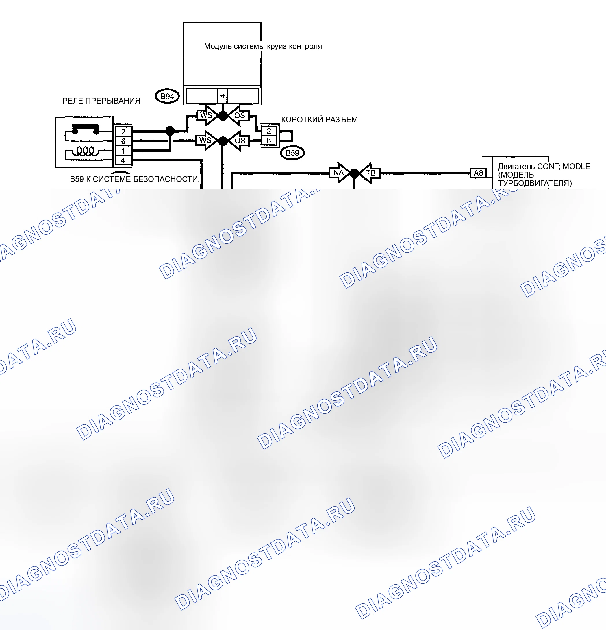 Рис. 40: электросхема. Subaru Impreza GD/GC/GG рестайлинг