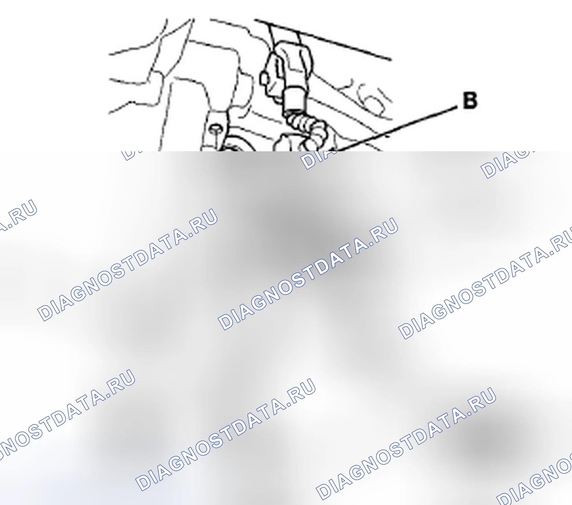 Рис. 239: Замена датчика положение коленвала. Acura ZDX I