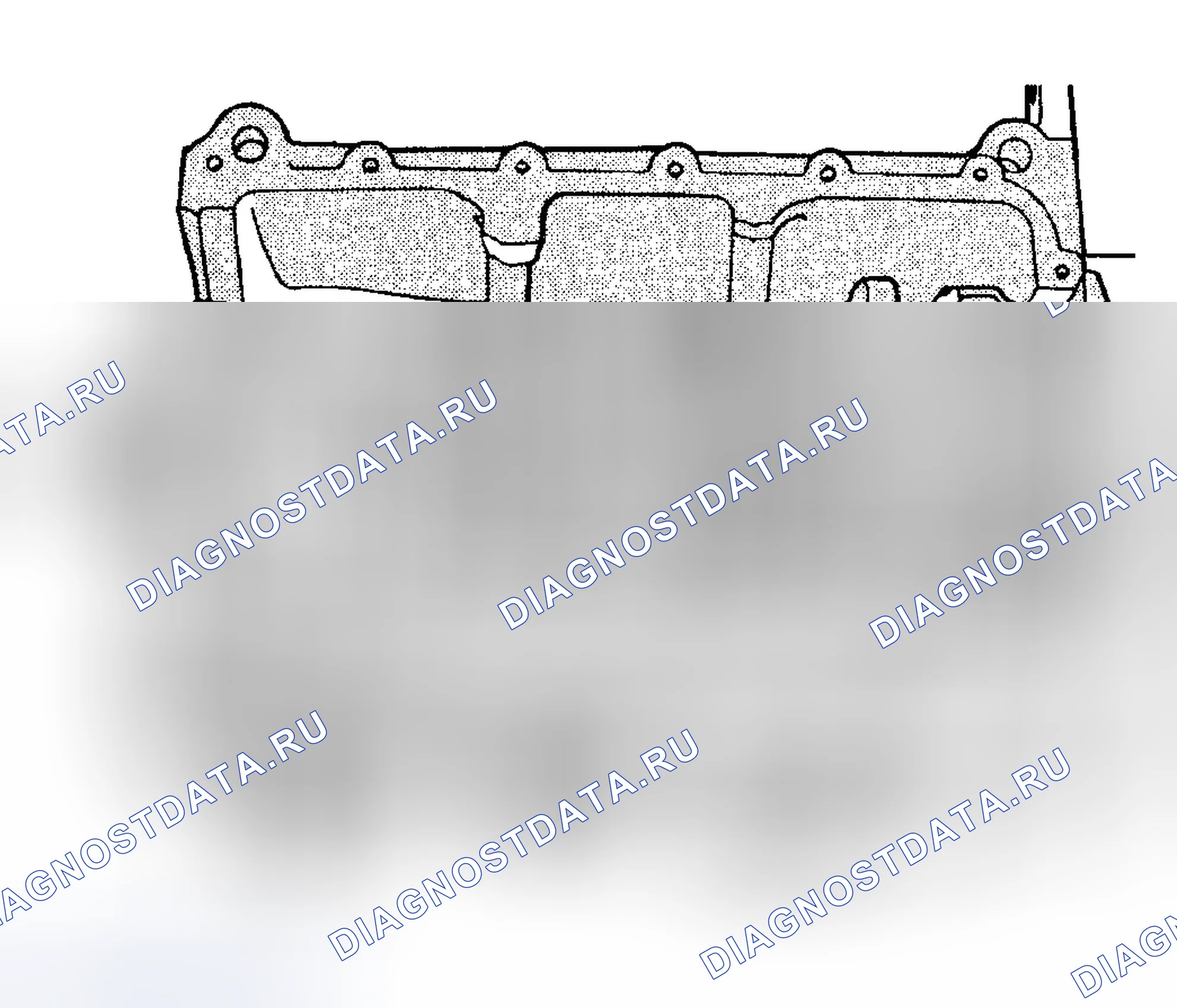Рис. 93: СТАНДАРТНАЯ ПРОЦЕДУРА - ФИТИНГ ГЛАВНОГО ПОДШИПНИКА. Chrysler Town & Country IV