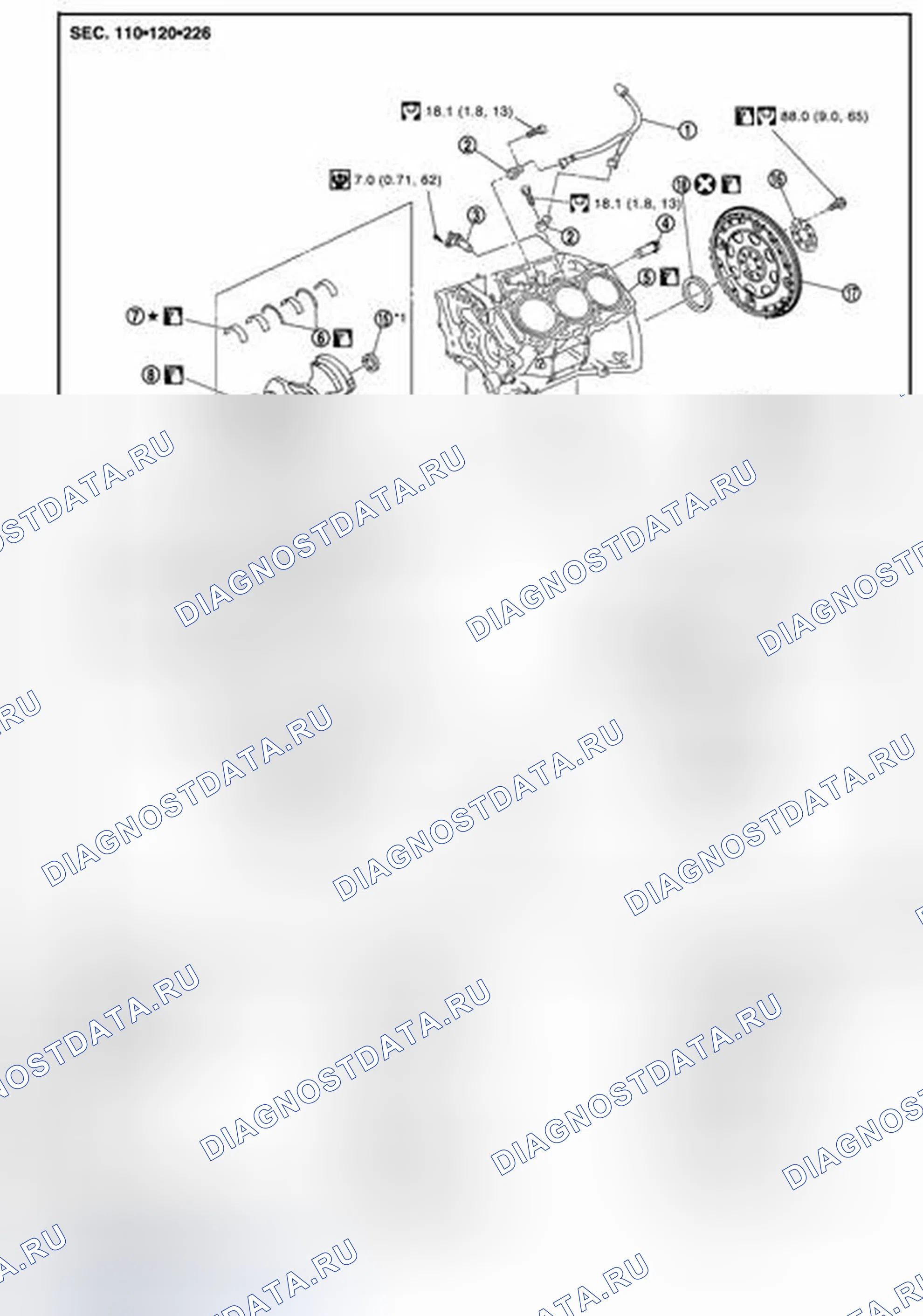 Рис. 66: Разнесенный вид. Infiniti FX35 II рестайлинг