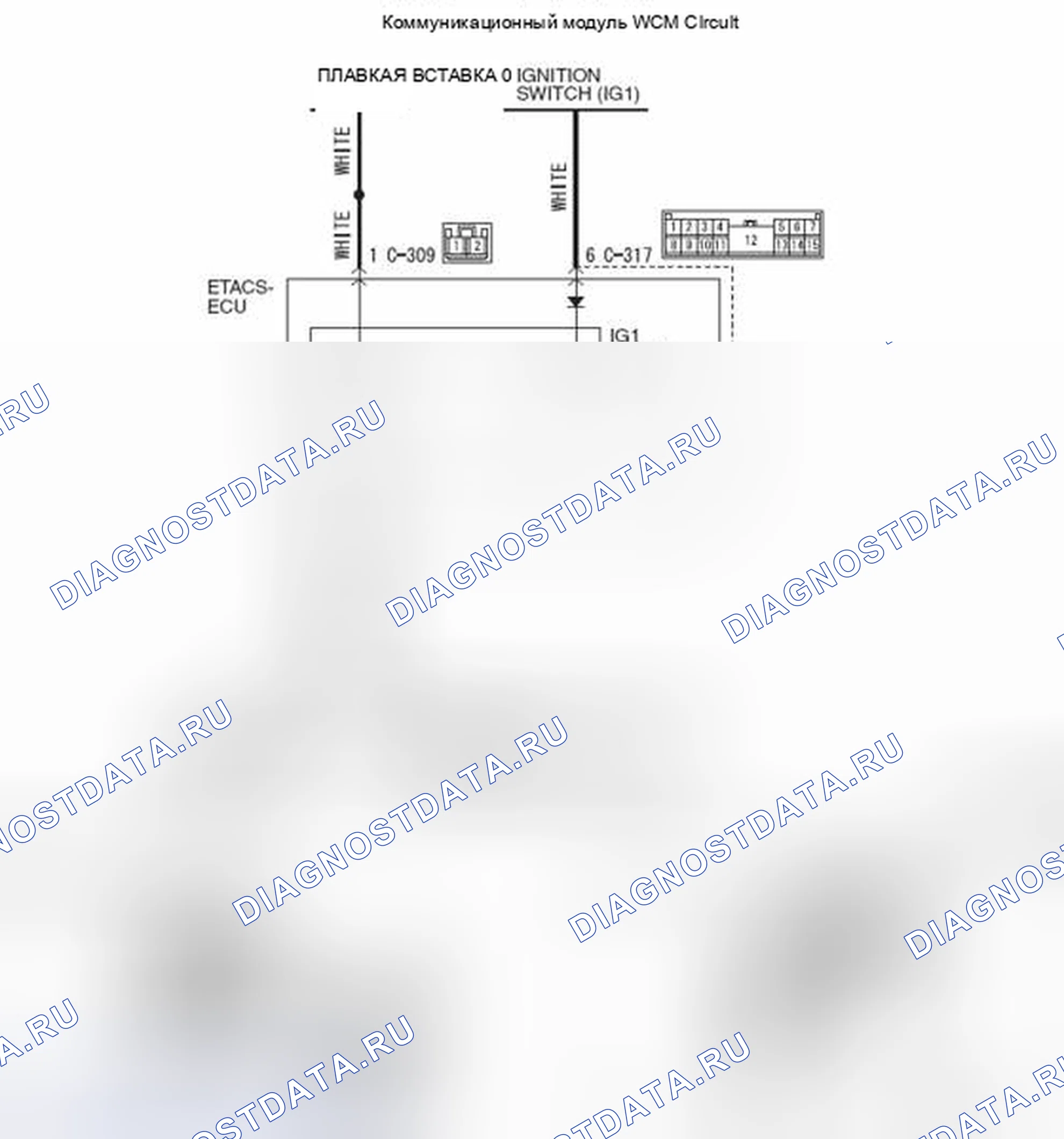 Рис. 298: расшифровка кода ошибки B2101: IG Sw start pos.ccircuit низкий (низкий уровень сигнала при запуске ПО для IG); DTS B2102: Ig Swt start post.circuite высокий (высокий уровень сигнала на уровне сигнала при старте ПО от IG. Honda e:NP1 I