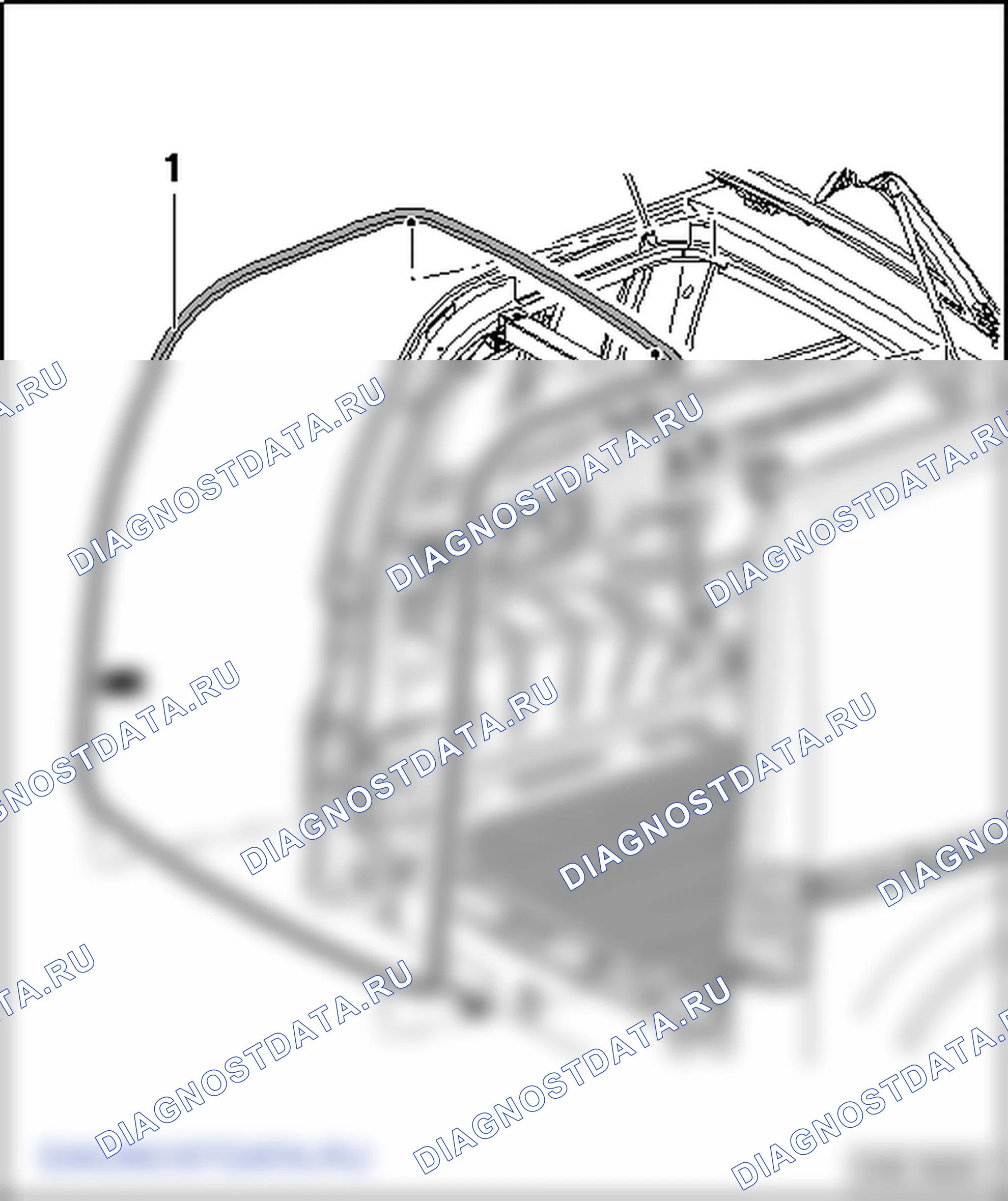 Крышка грузового люка крыши. Volkswagen Caddy Iii