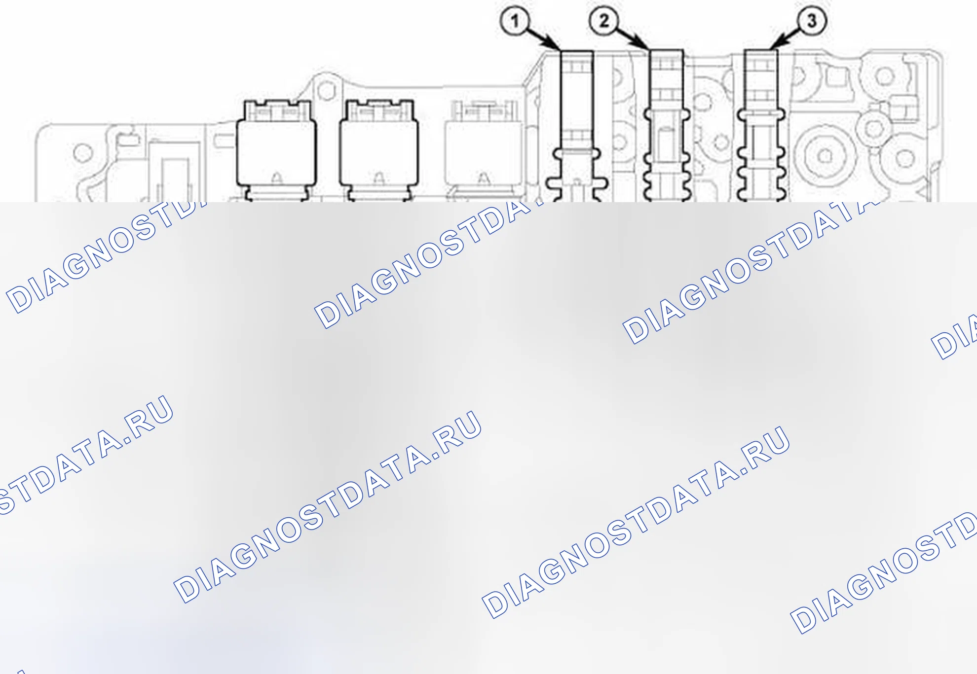 Рис. 608: КОРПУС НИЖНЕГО КЛАПАНА. RAM Pickup 2500 