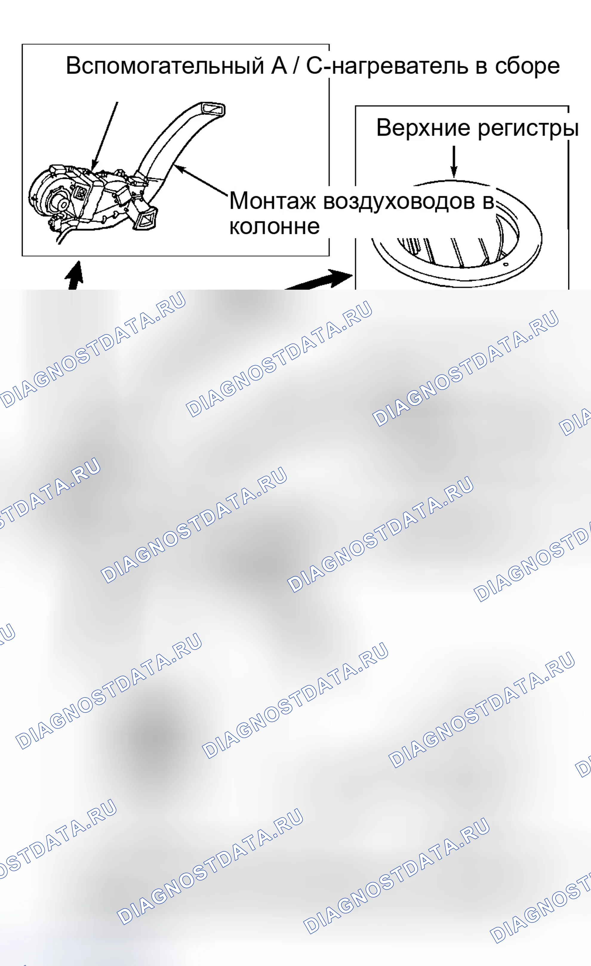 Рис. 5: СИСТЕМА ВОЗДУХОНАГРЕВАТЕЛЯ. Ford Expedition I