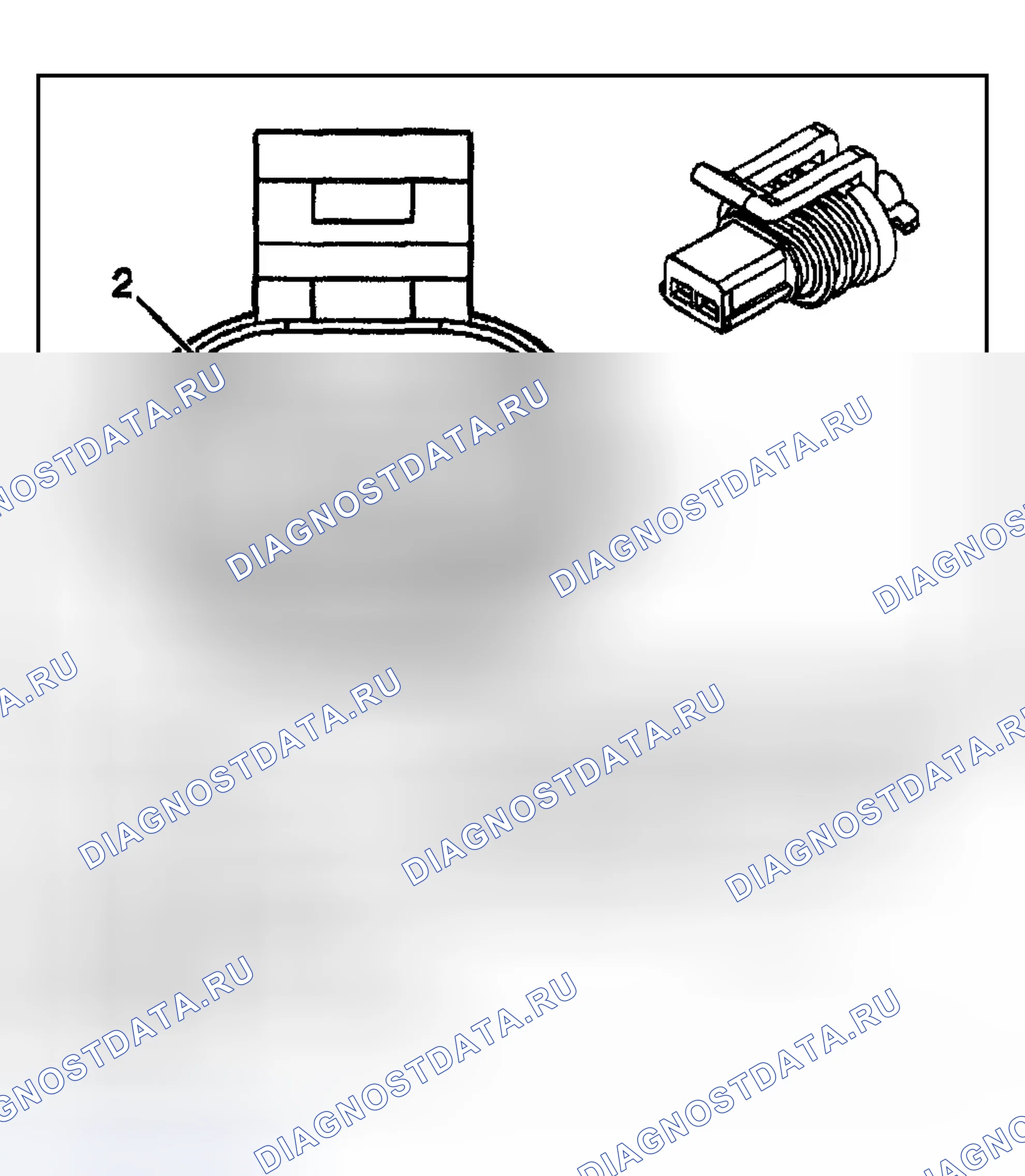 Рис. 34: Датчик частоты вращения карданного вала - задний. Chevrolet TrailBlazer I