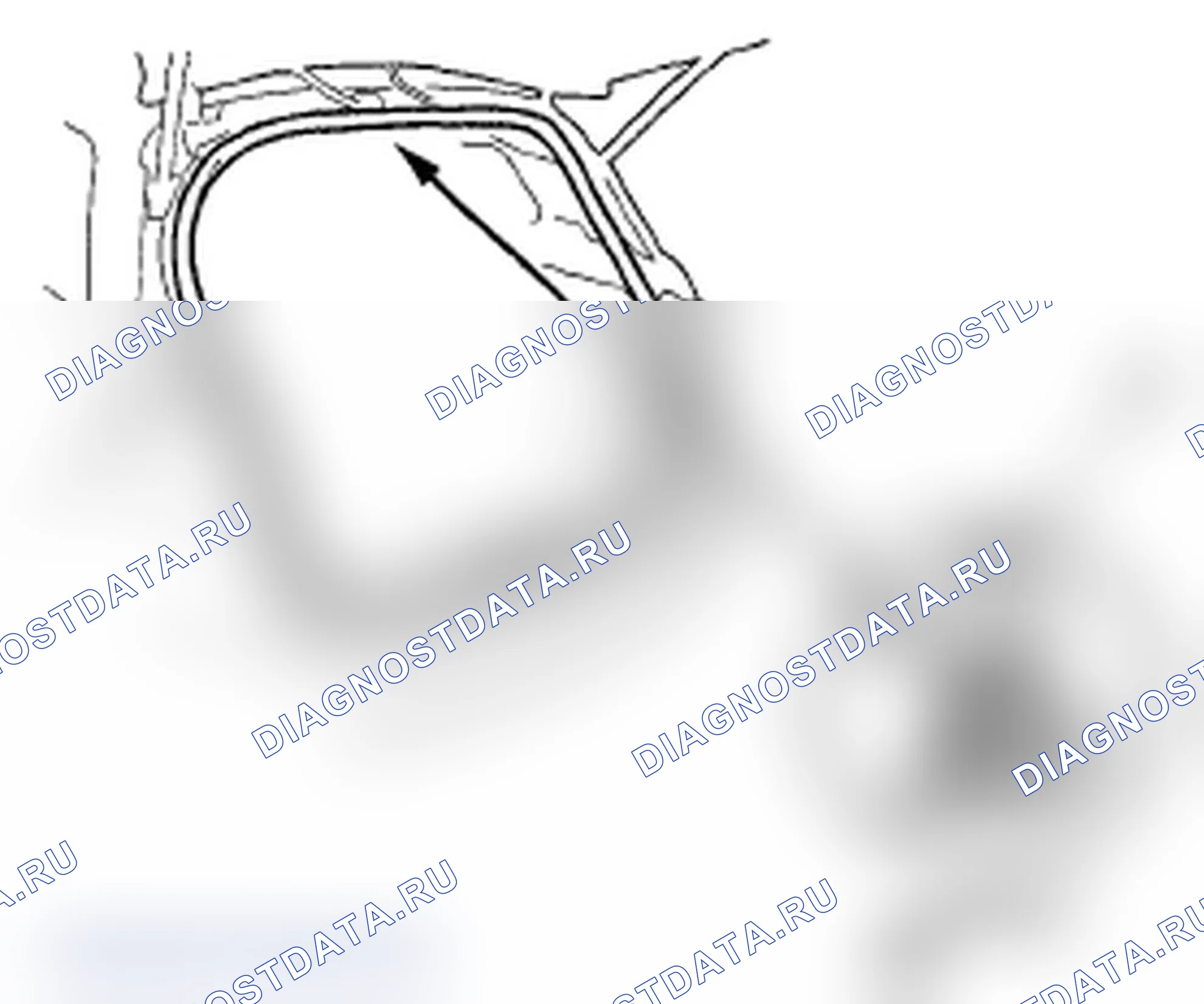 Рис. 110: Замена задней двери Weatherstrip. Acura RDX I