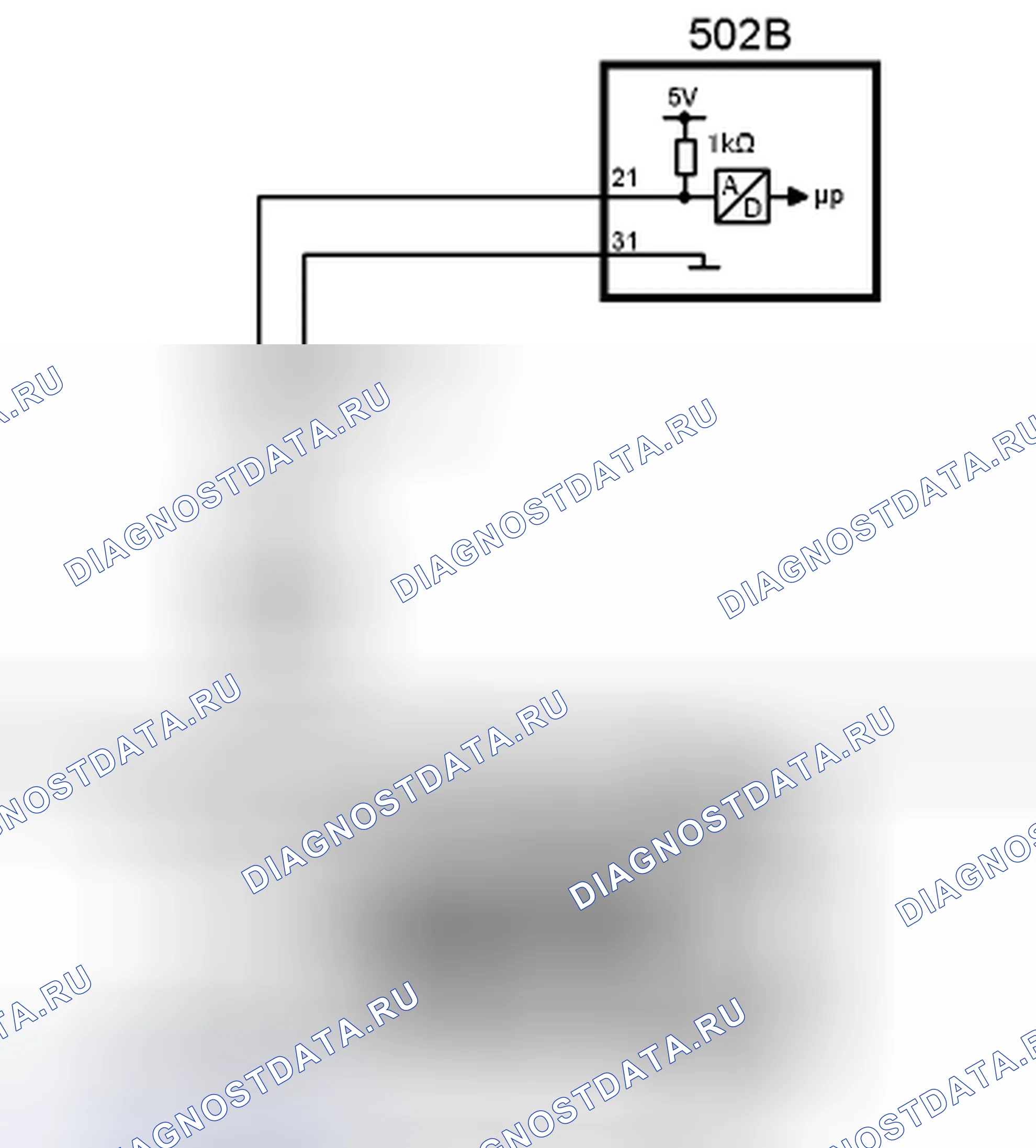 Рис. 158: P0711, P0712, xtaгx2; температура масла. Диапазон / сбой в работе.; Температура масла. От короткого замыкания до групповой P0713. Kia Picanto III