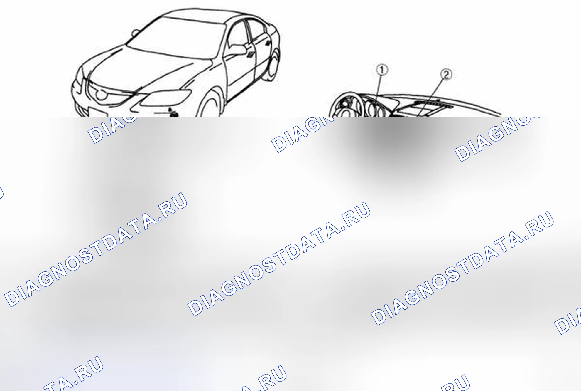 Рис. 1: УКАЗАТЕЛЬ МЕСТОПОЛОЖЕНИЯ КИП / ДРАЙВЕРА. Honda CR-V IV