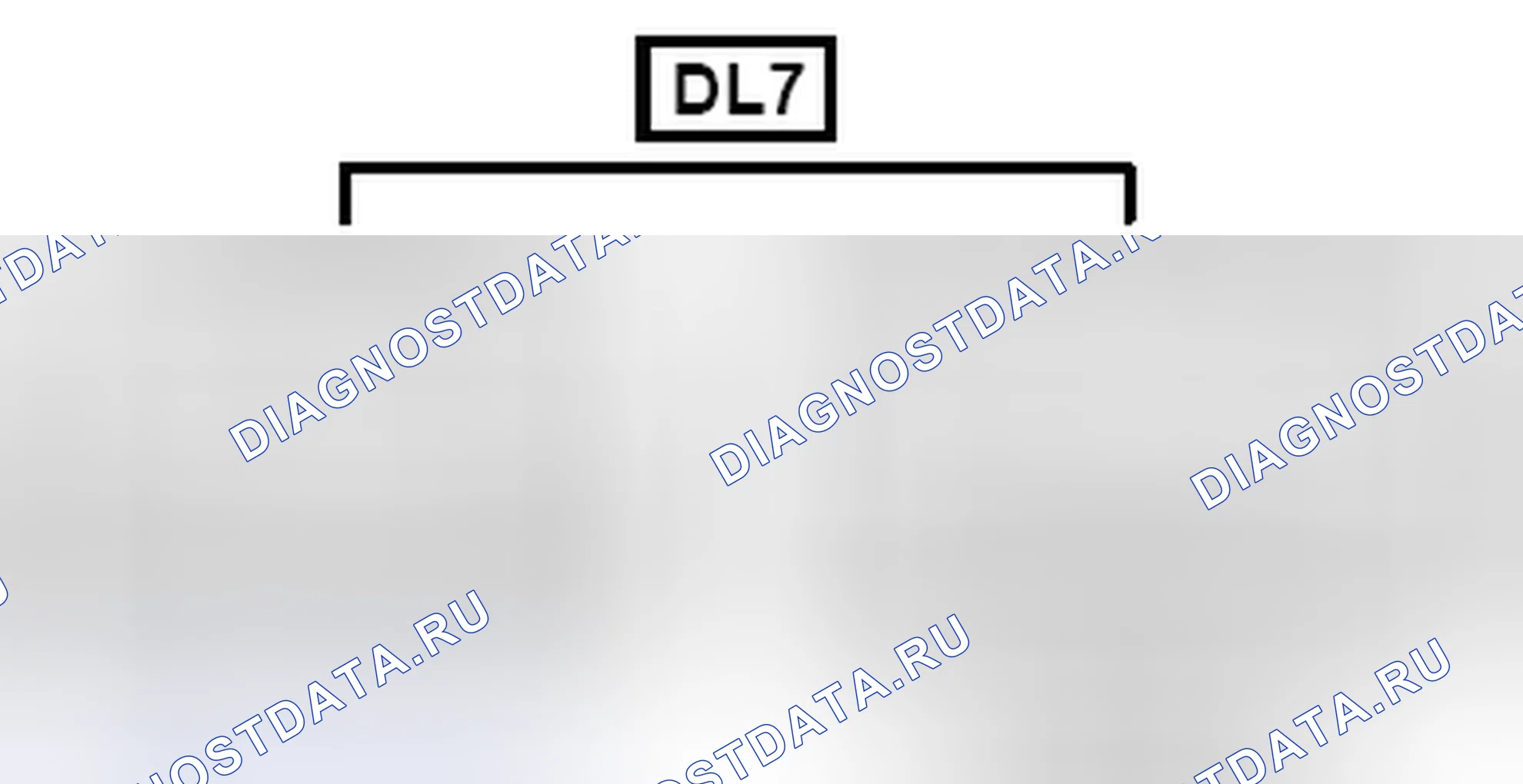 Рис. 783: Вид с торца разъема (DL7). Toyota Sienna III