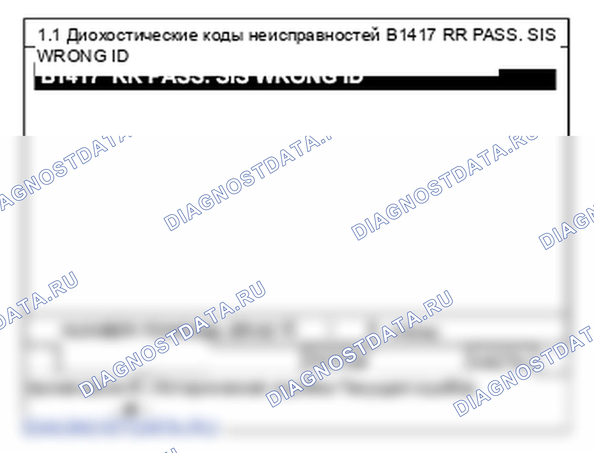 B1417: Неправильный идентификатор заднего пассажира SIS. Hyundai Santa Fe CM