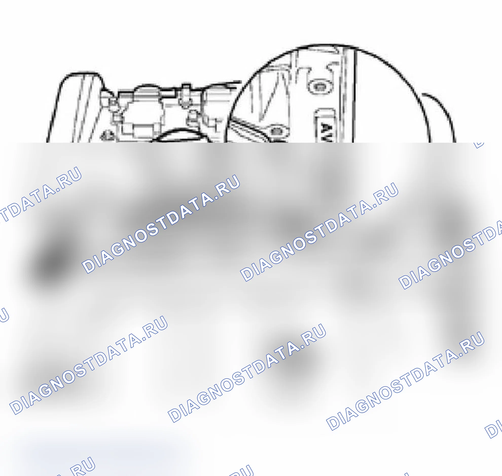Рис. 56: Код двигателя и номер двигателя. Audi A4 B6