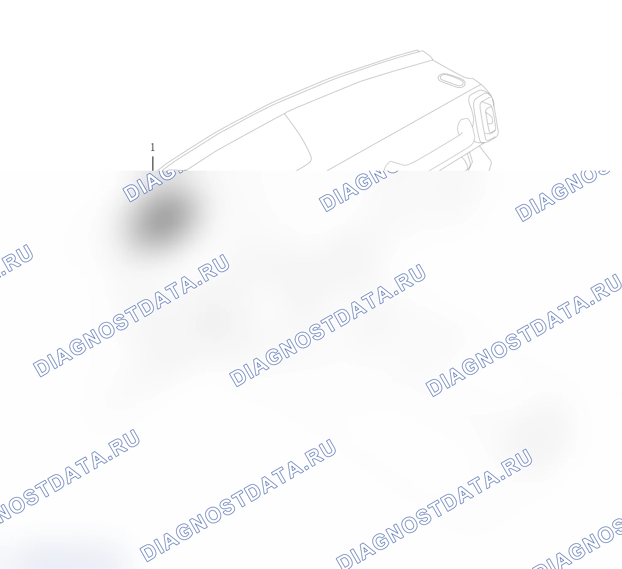 Схема расположения проекционного дисплея — Haval Dargo. Haval Dargo I