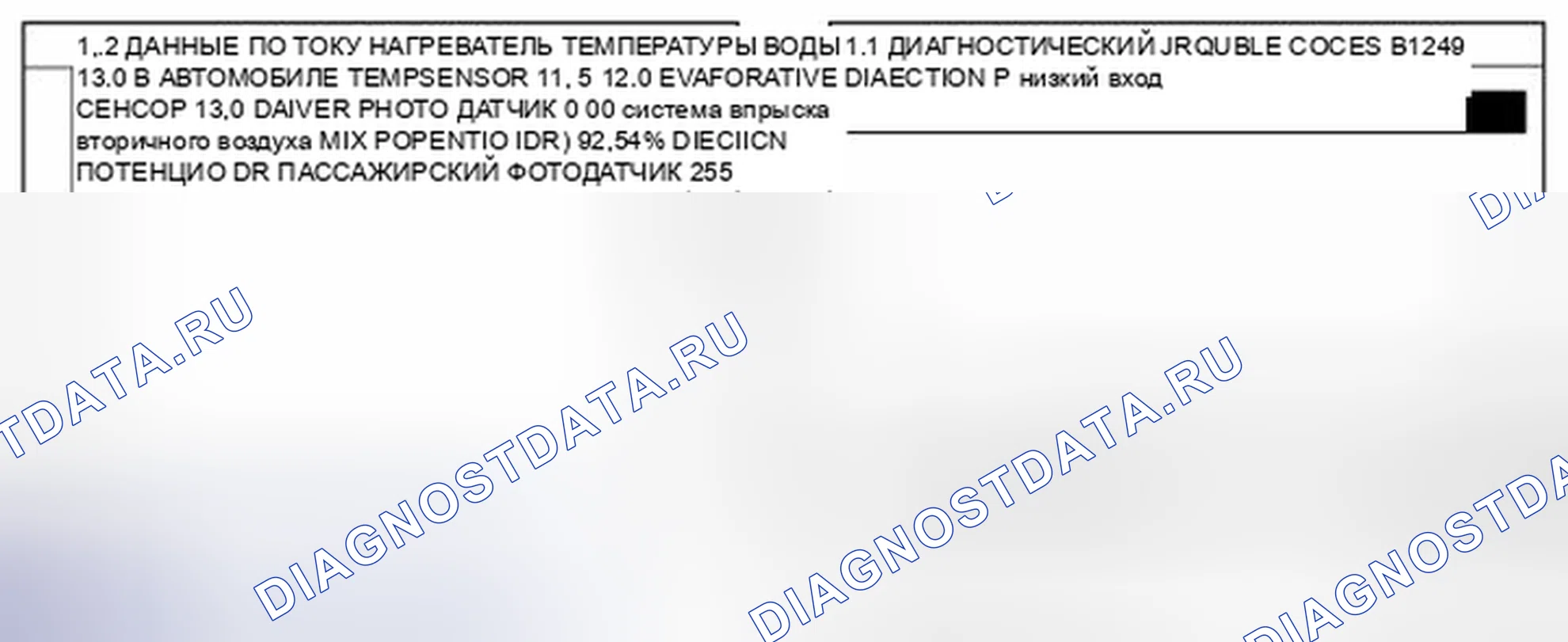 Рис. 159: Данные инструмента сканирования монитора. Kia Magentis II рестайлинг