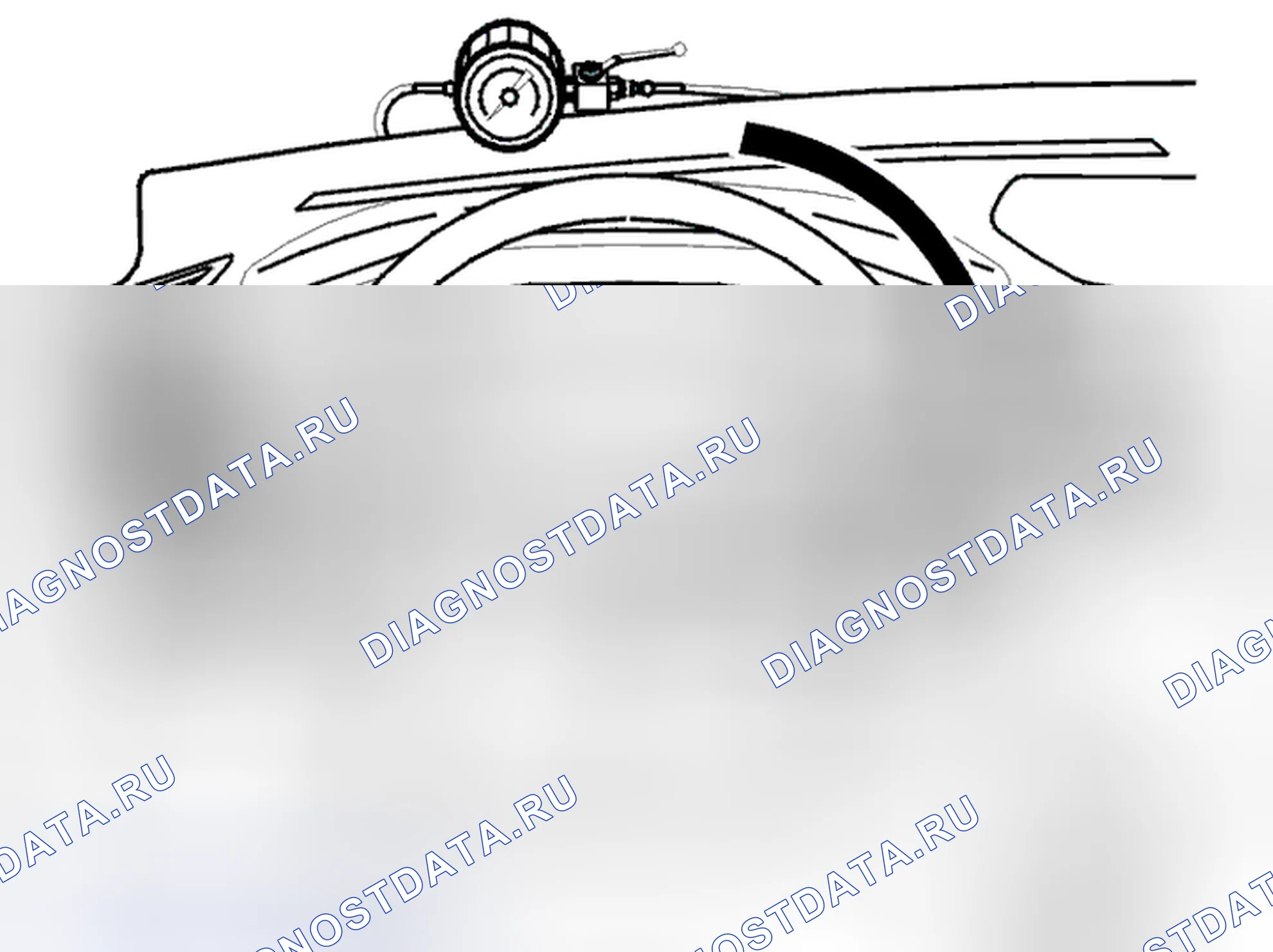 Рис. 144: Проверка баланса усилителя руля при повороте рулевого колеса. Volvo V70 II