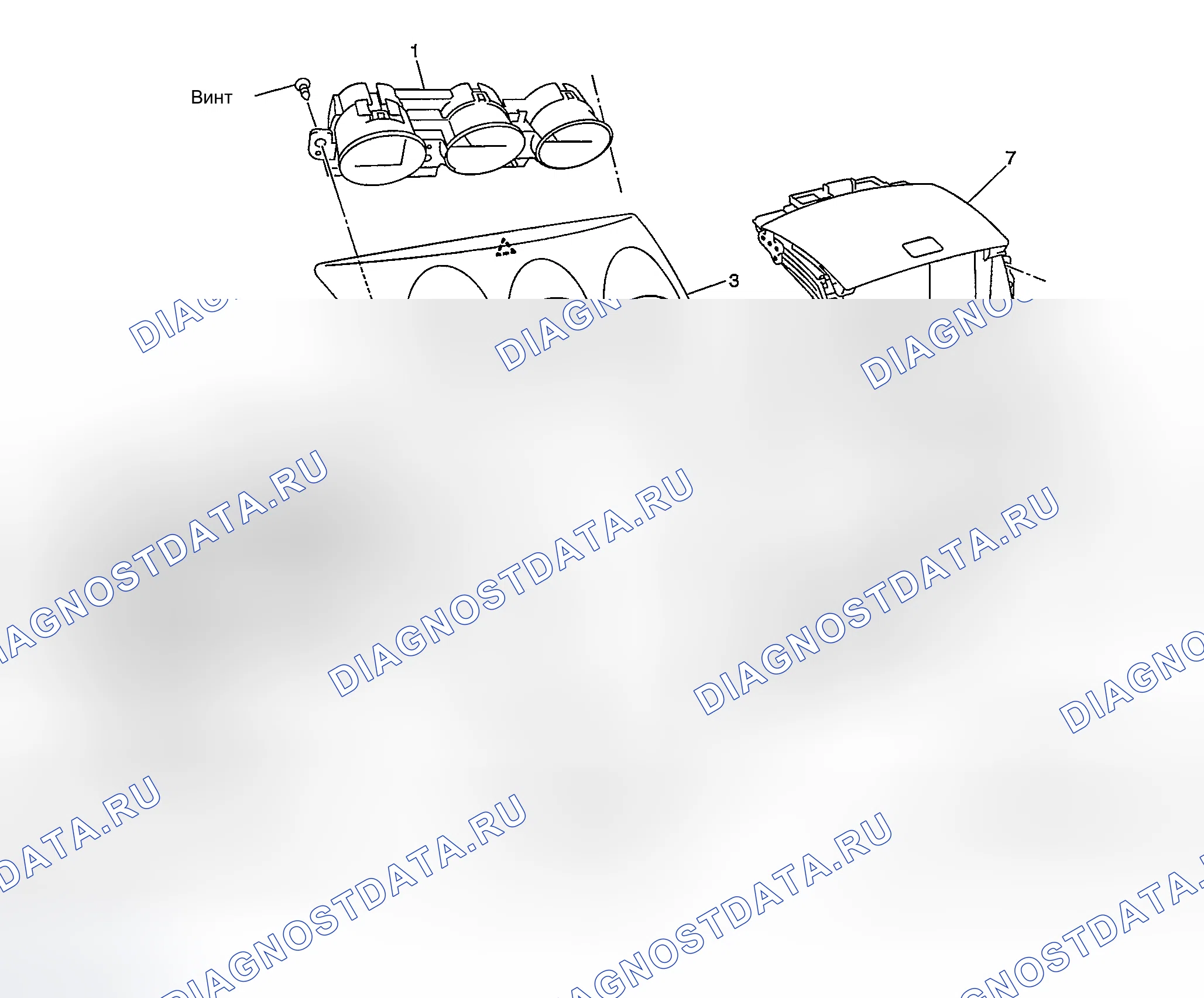 Рис. 17: КРЫШКА КЛАСТЕРА С. Nissan 350Z I