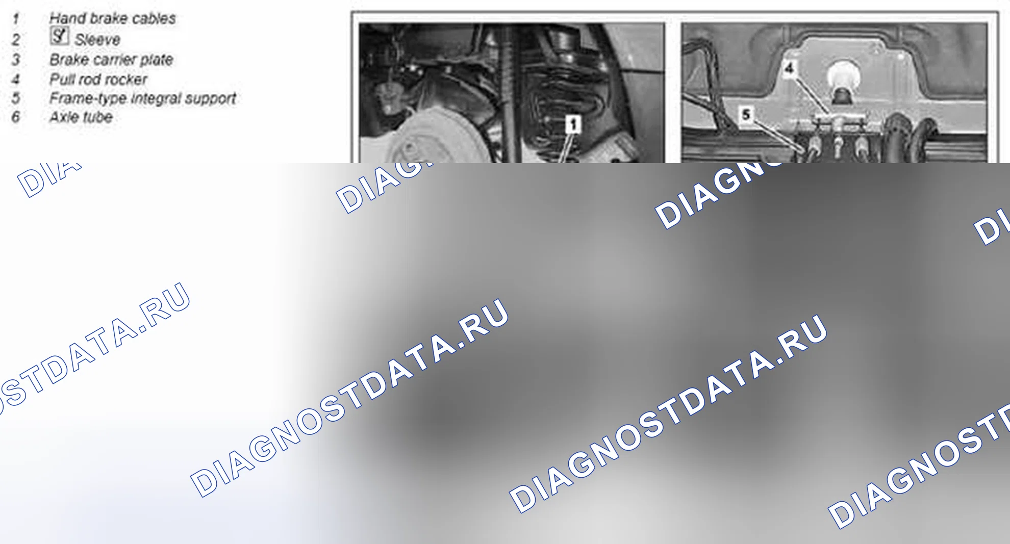 Рис. 83: Снятие и установка троса стояночного тормоза - AR42.20-P-xtigx1 0545MCU. Kia Soul I