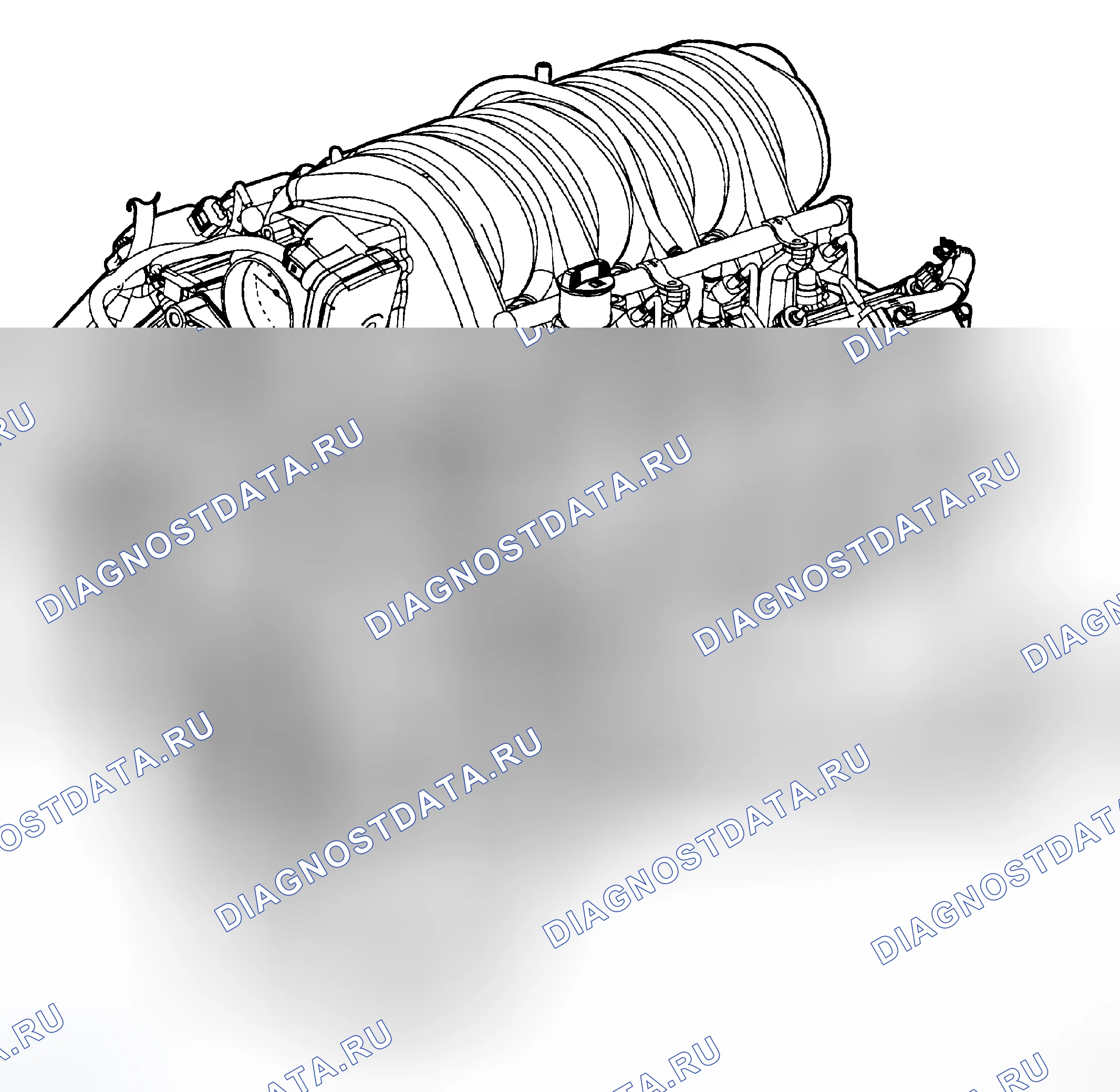 Рис. 536: ДВИГАТЕЛЬ 6.1л. Dodge Magnum I рестайлинг