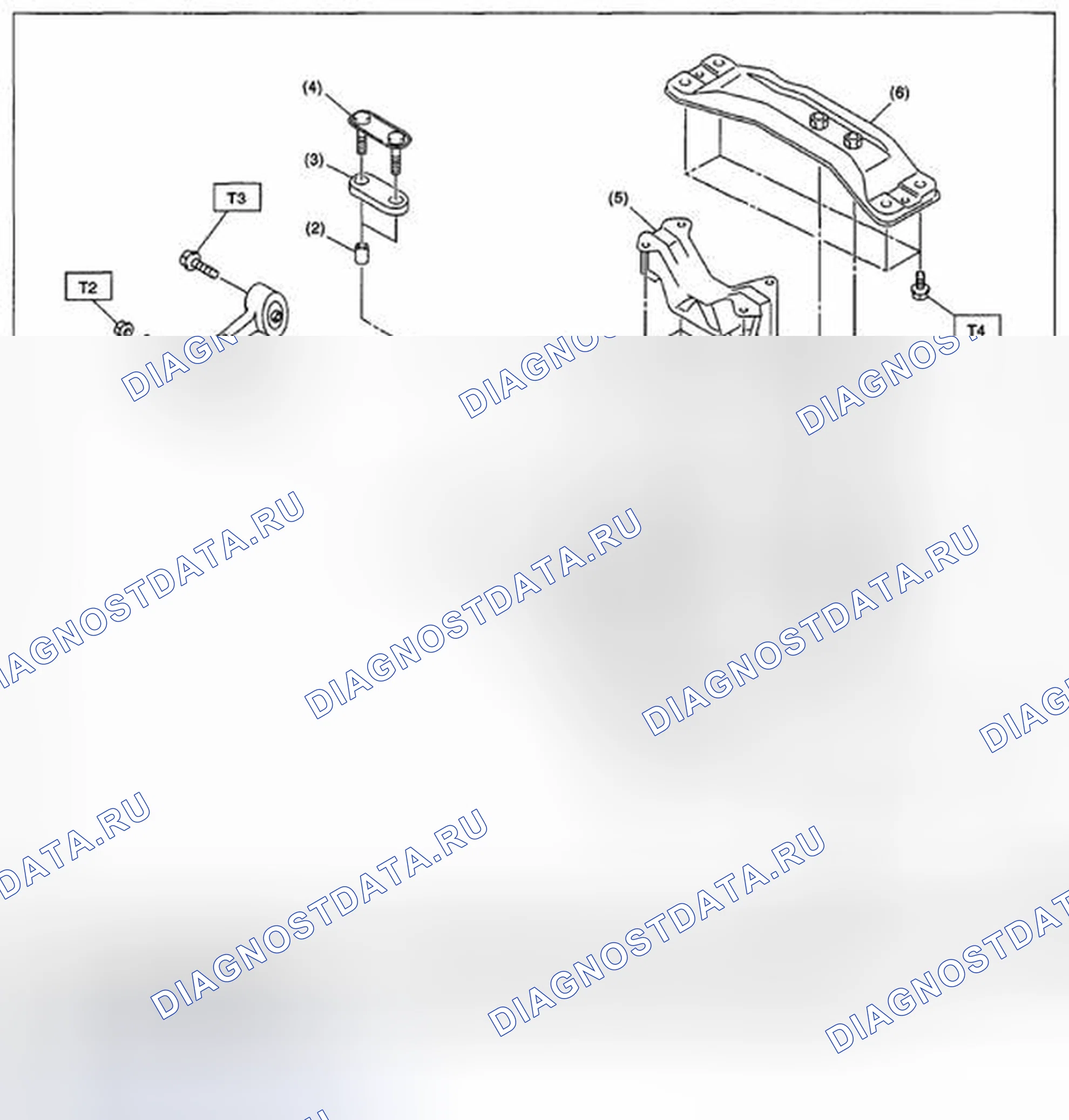 Рис. 279: МОНТАЖ КОРОБКИ ПЕРЕДАЧ. Subaru Impreza WRX STI GR