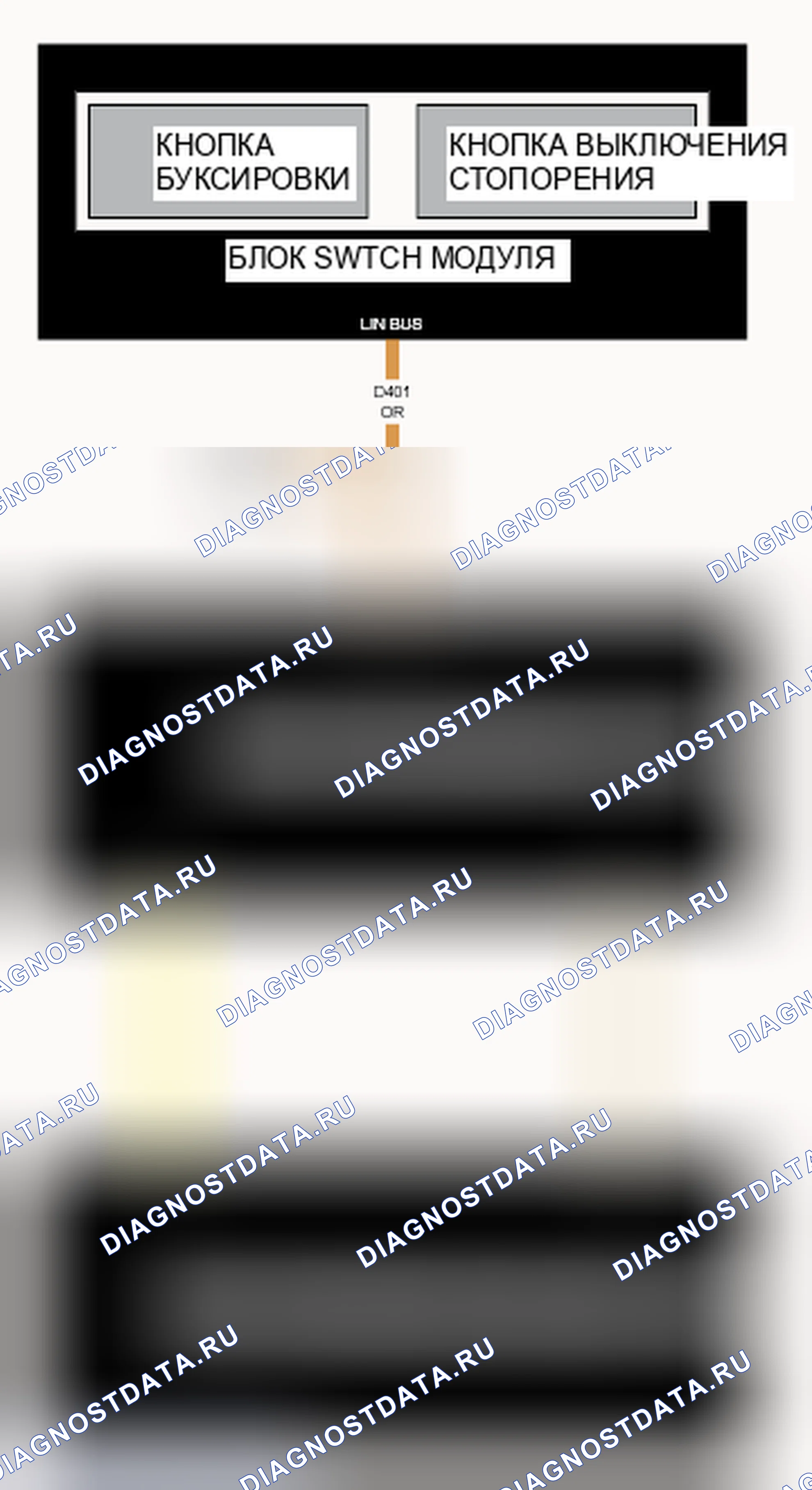 Рис. 379: B23BB-STOP / START DISABLE выключатель 1 обрыв цепи. RAM 1500 IV