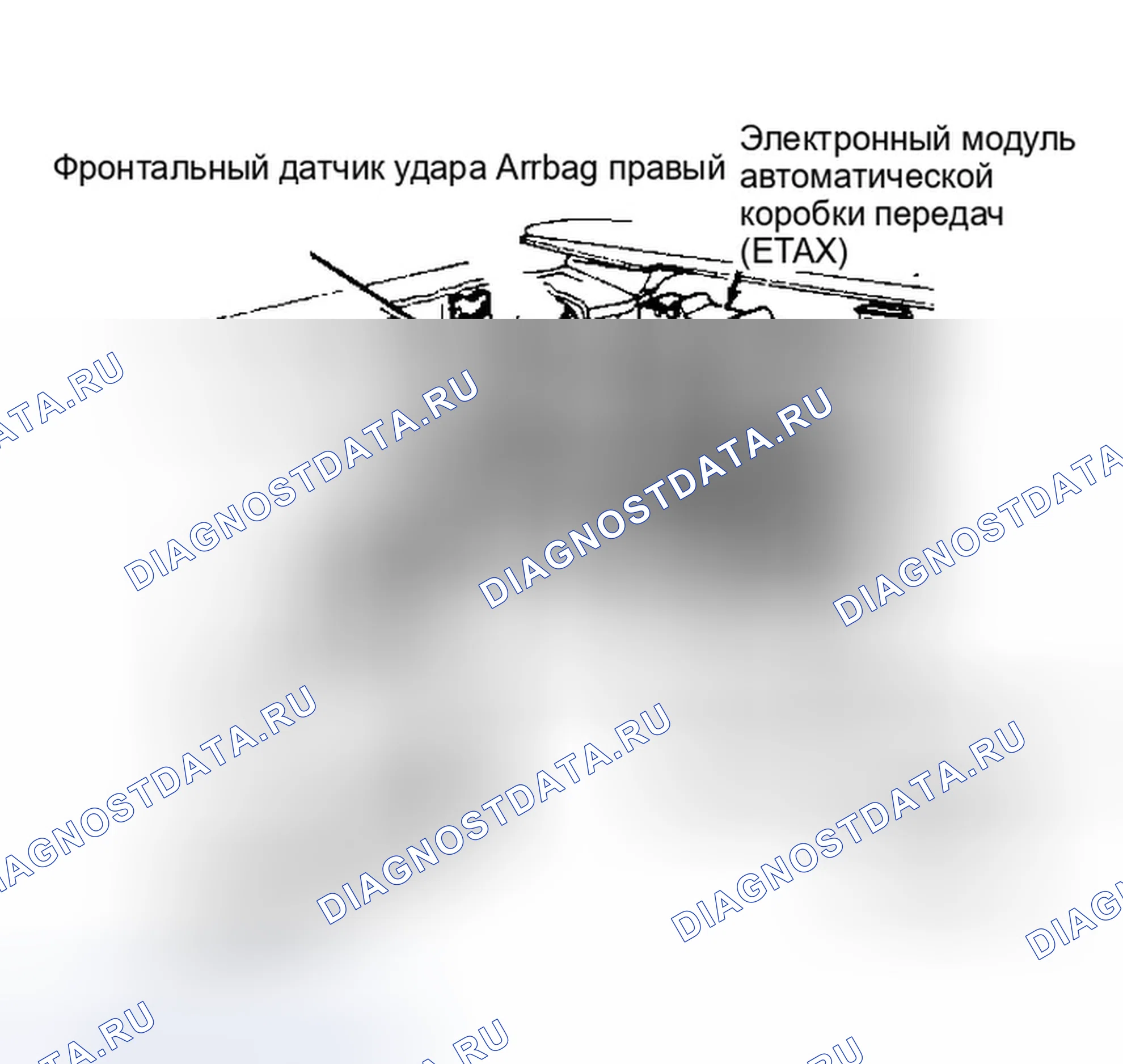 Рис. 3: Расположение компонентов (3 из 14). Dodge Spirit I