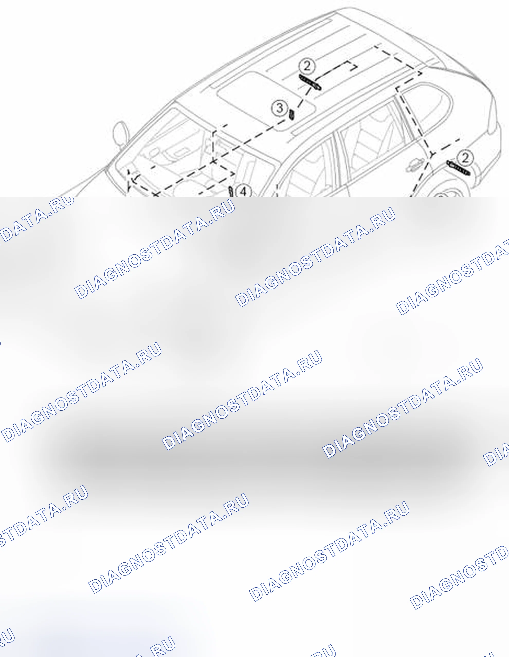 Рис. 90: Компоновка компонентов. Porsche Cayenne Turbo I рестайлинг