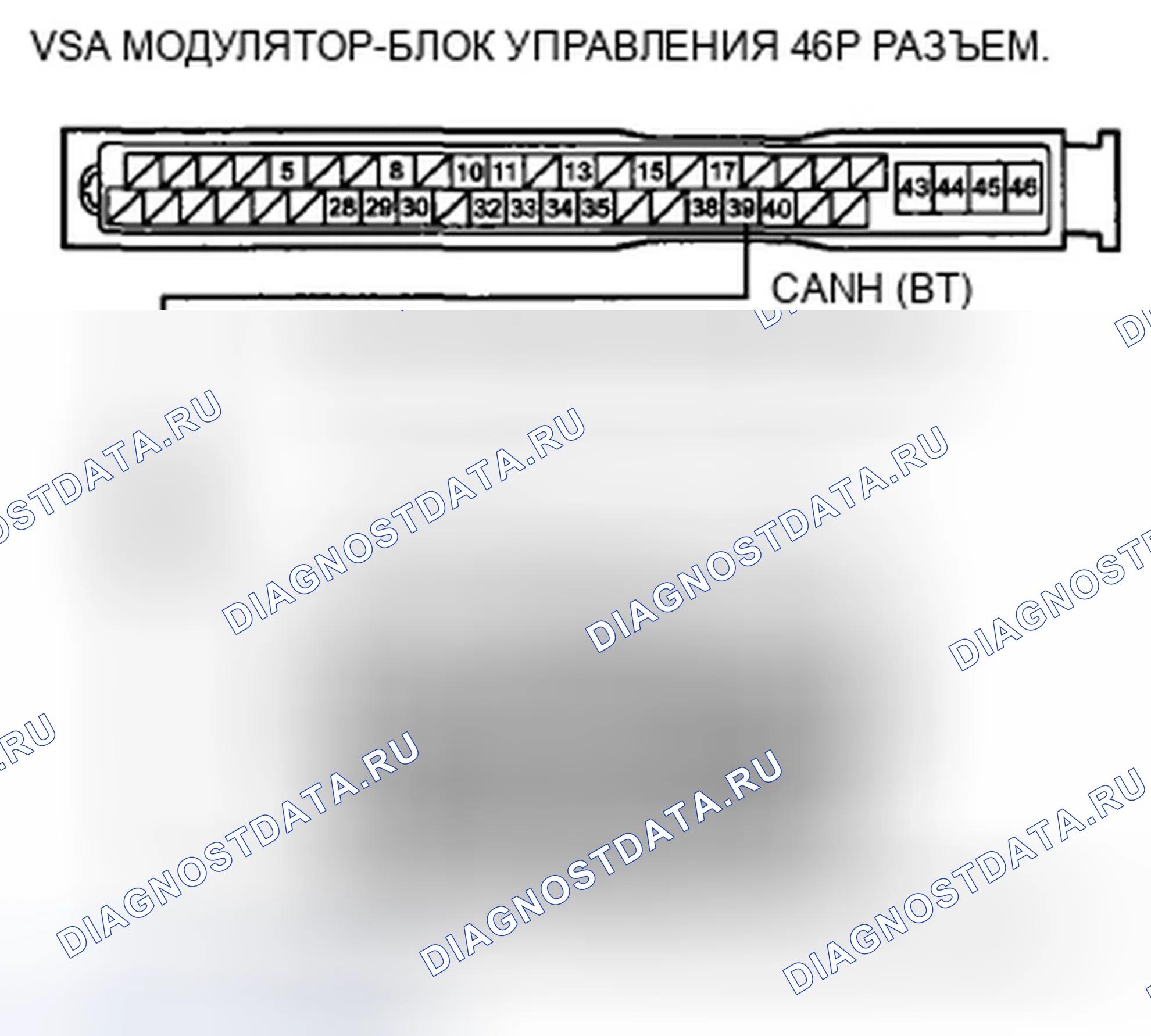 Рис. 202: расшифровка кода ошибки U0122: Неисправность F-CAN (блок управления модуляторами блок управления силовым агрегатом (PCM) (блок управления силовым агрегатом)-VSA). Honda CR-V III рестайлинг